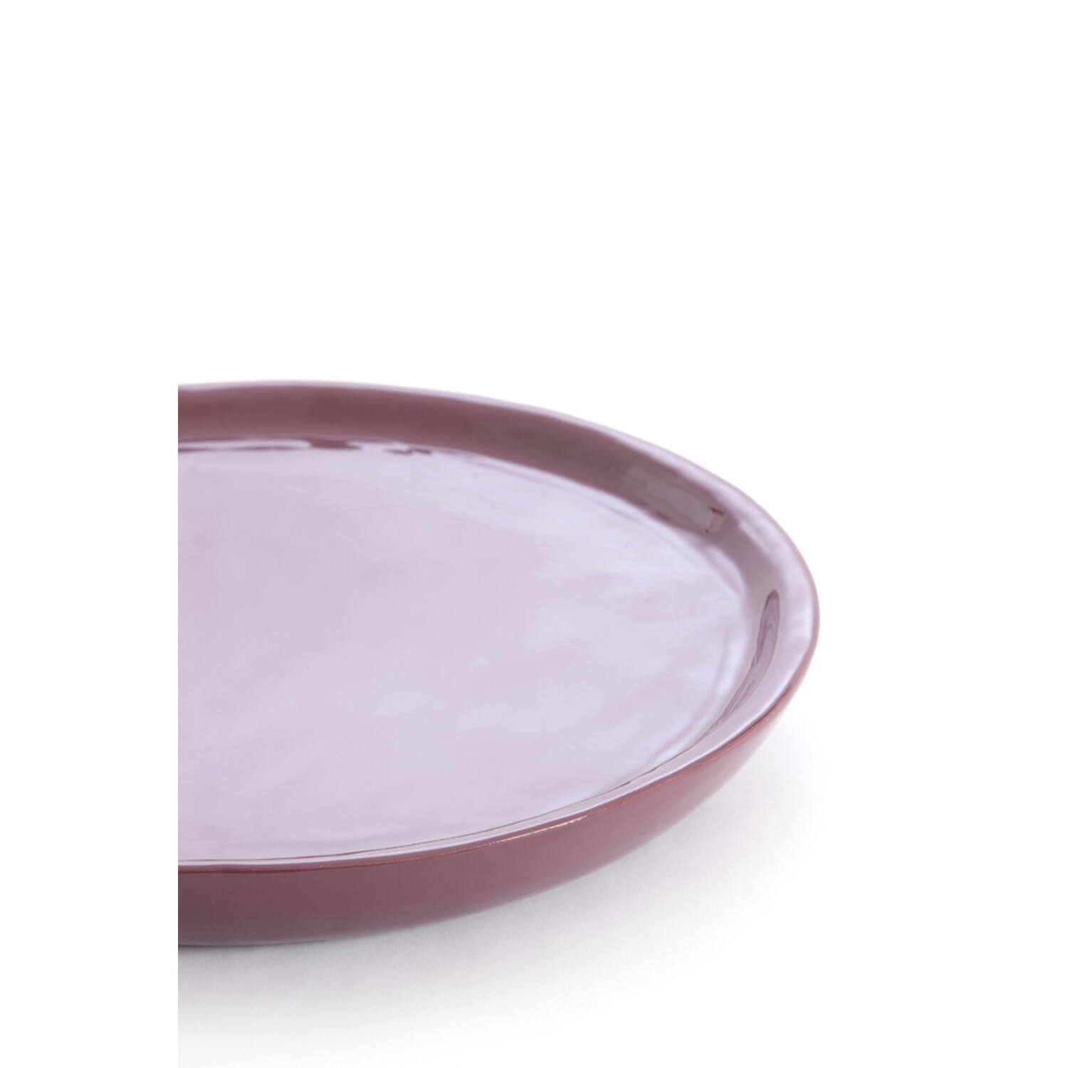 Dish Ø42x5 cm ADA shiny eggplant