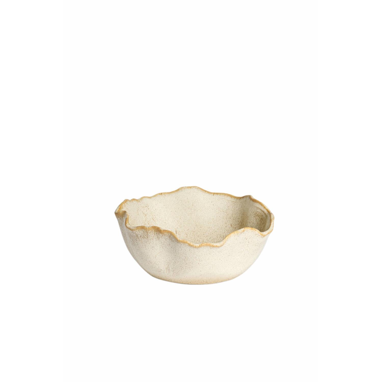 Dish Ø26x10,5 cm GASPAR ceramics cream+rust