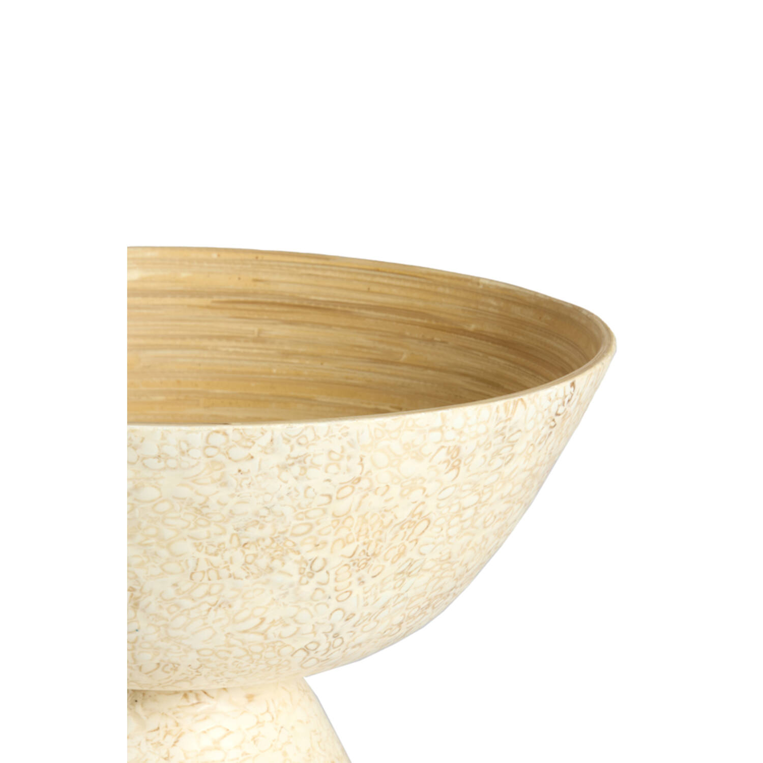 Dish Ø23x13,5 cm GRACIO bamboo natural+cream