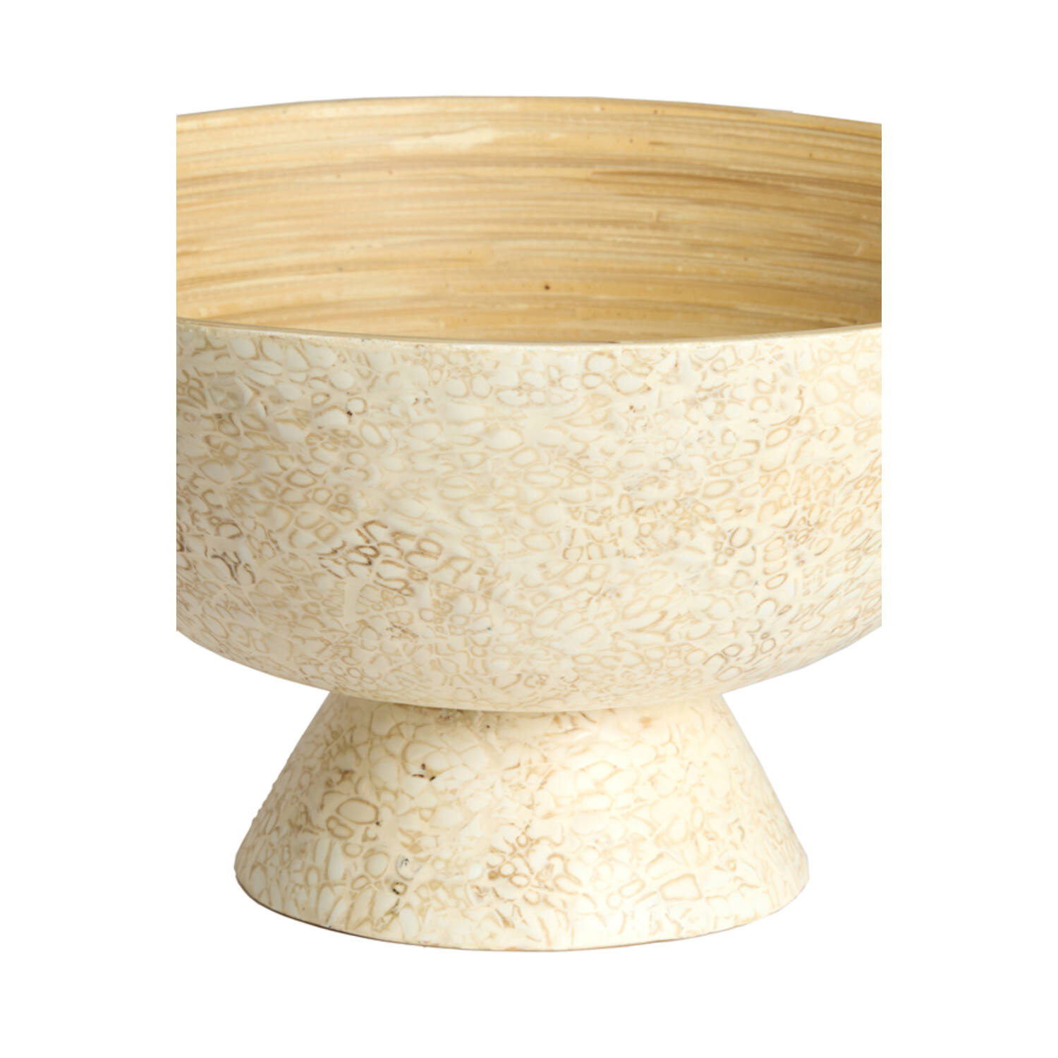 Dish Ø23x13,5 cm GRACIO bamboo natural+cream