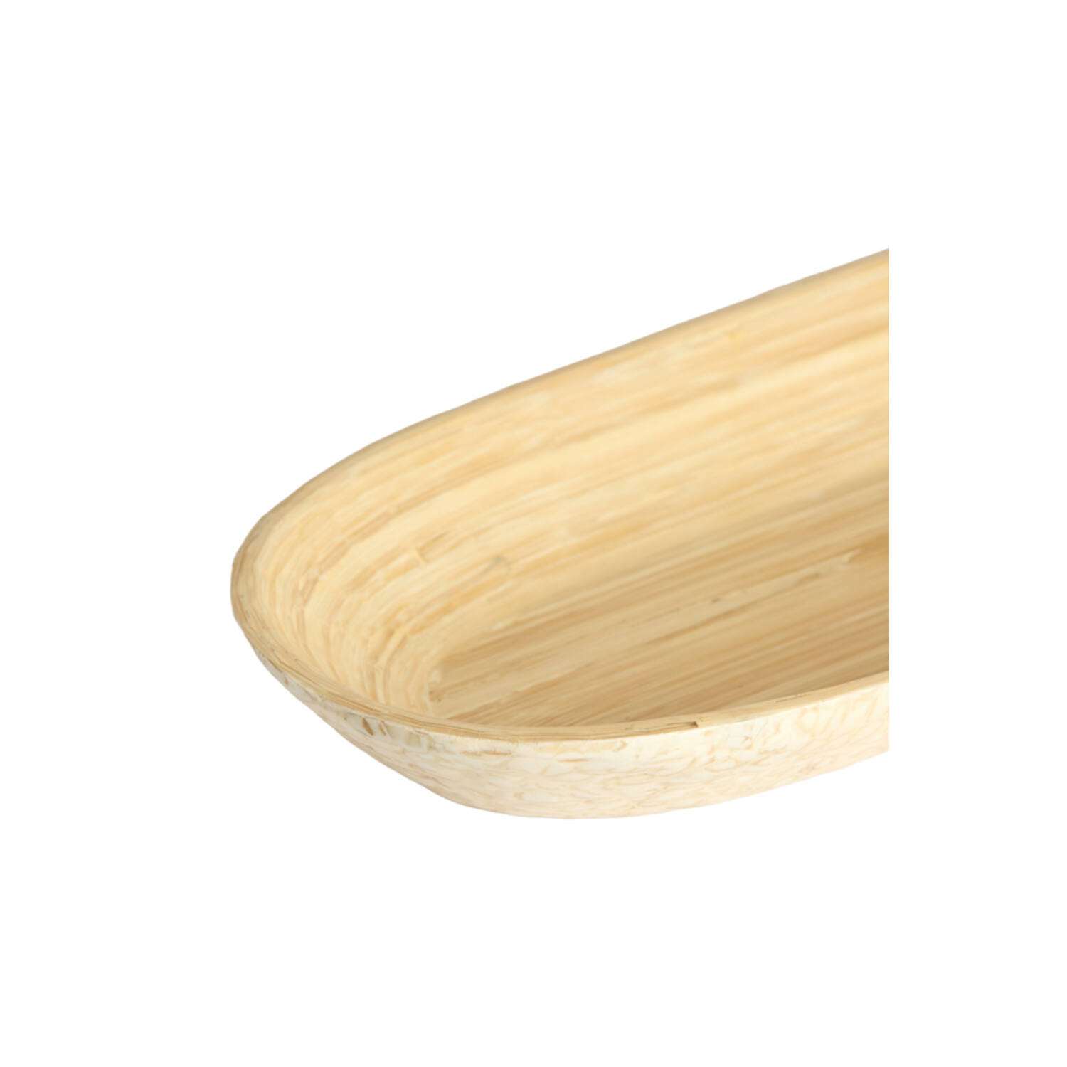 Dish 46x15x4 cm CARMONA bamboo natural+cream