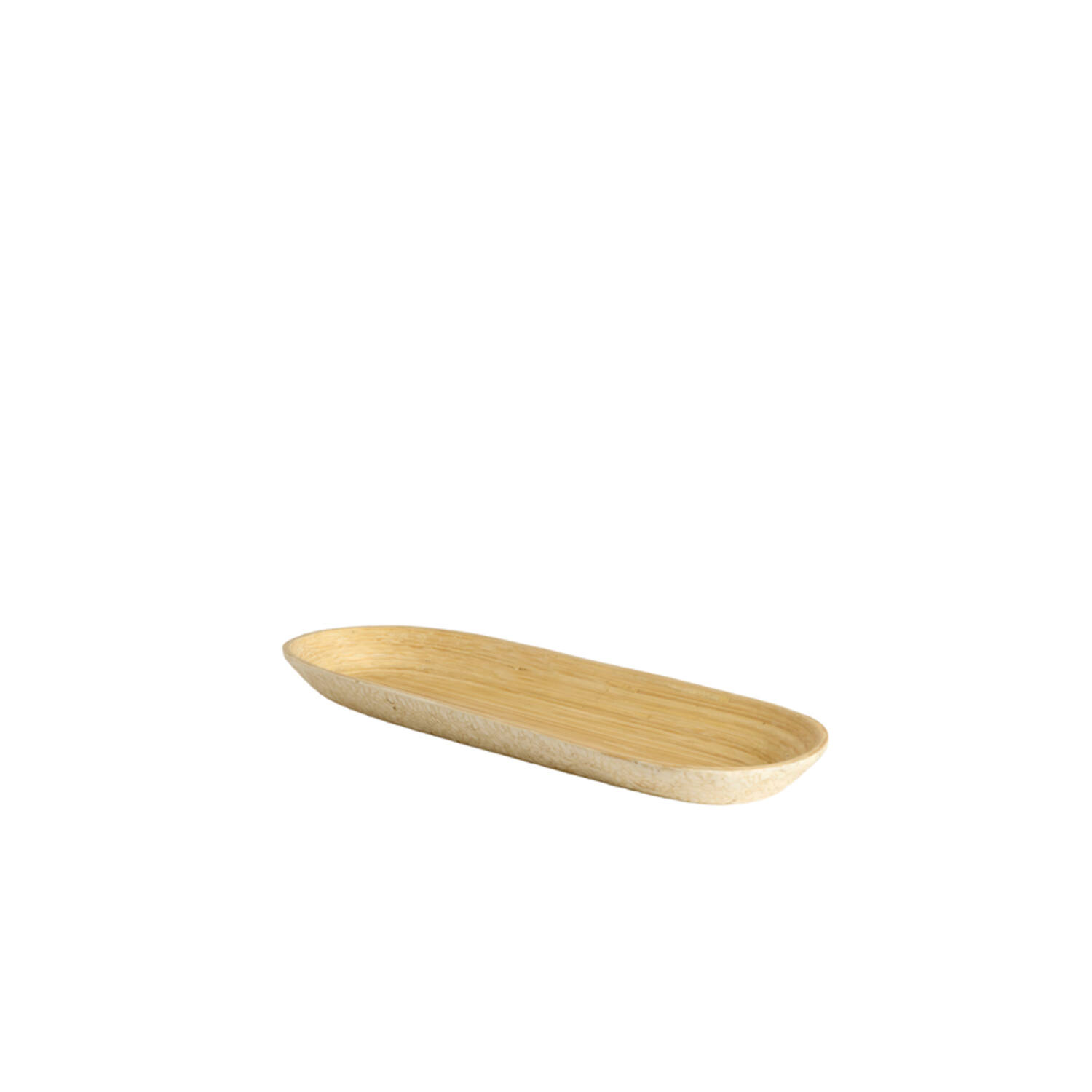 Dish 52x18x4 cm CARMONA bamboo natural+cream