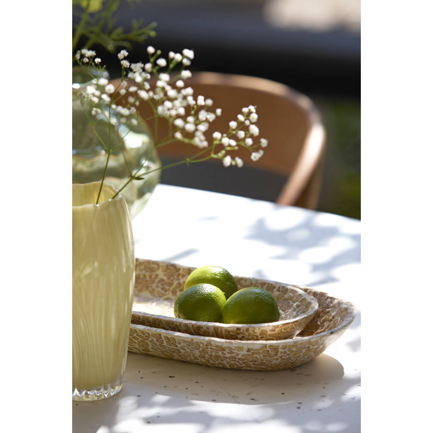 Dish 52x18x4 cm CARMONA bamboo natural