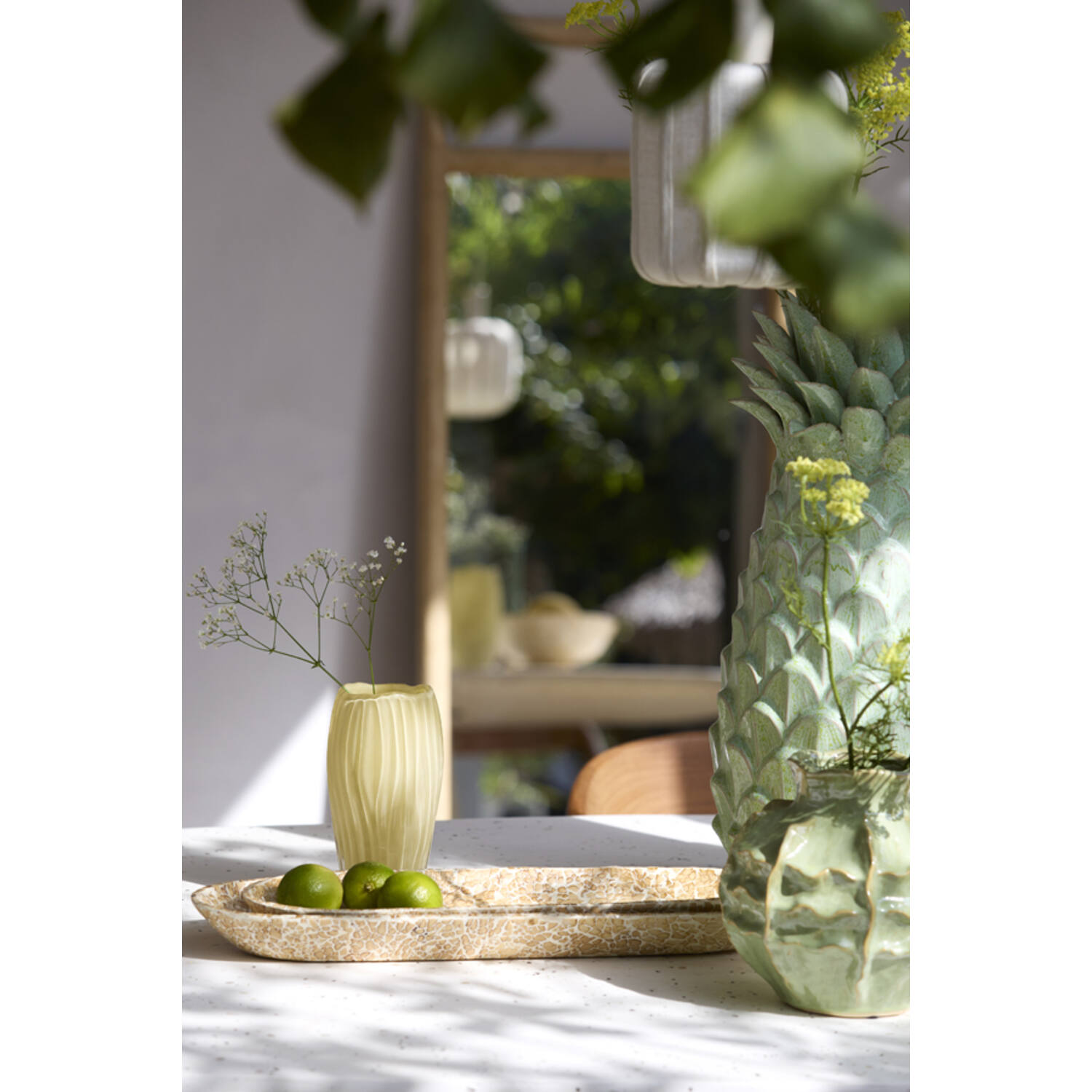Dish 52x18x4 cm CARMONA bamboo natural
