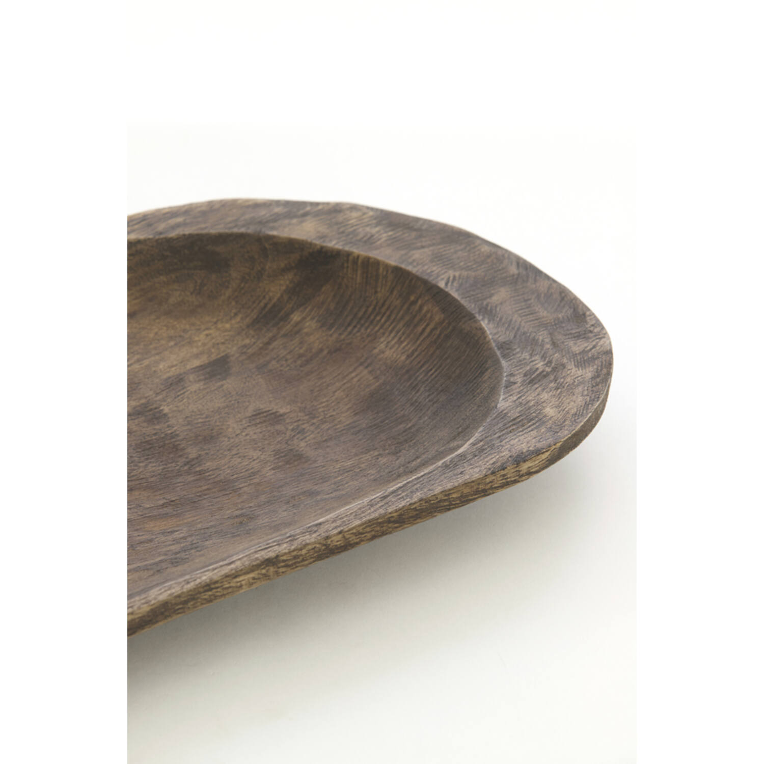 Dish 38x22x3,5 cm RAPLA mango wood antique brown