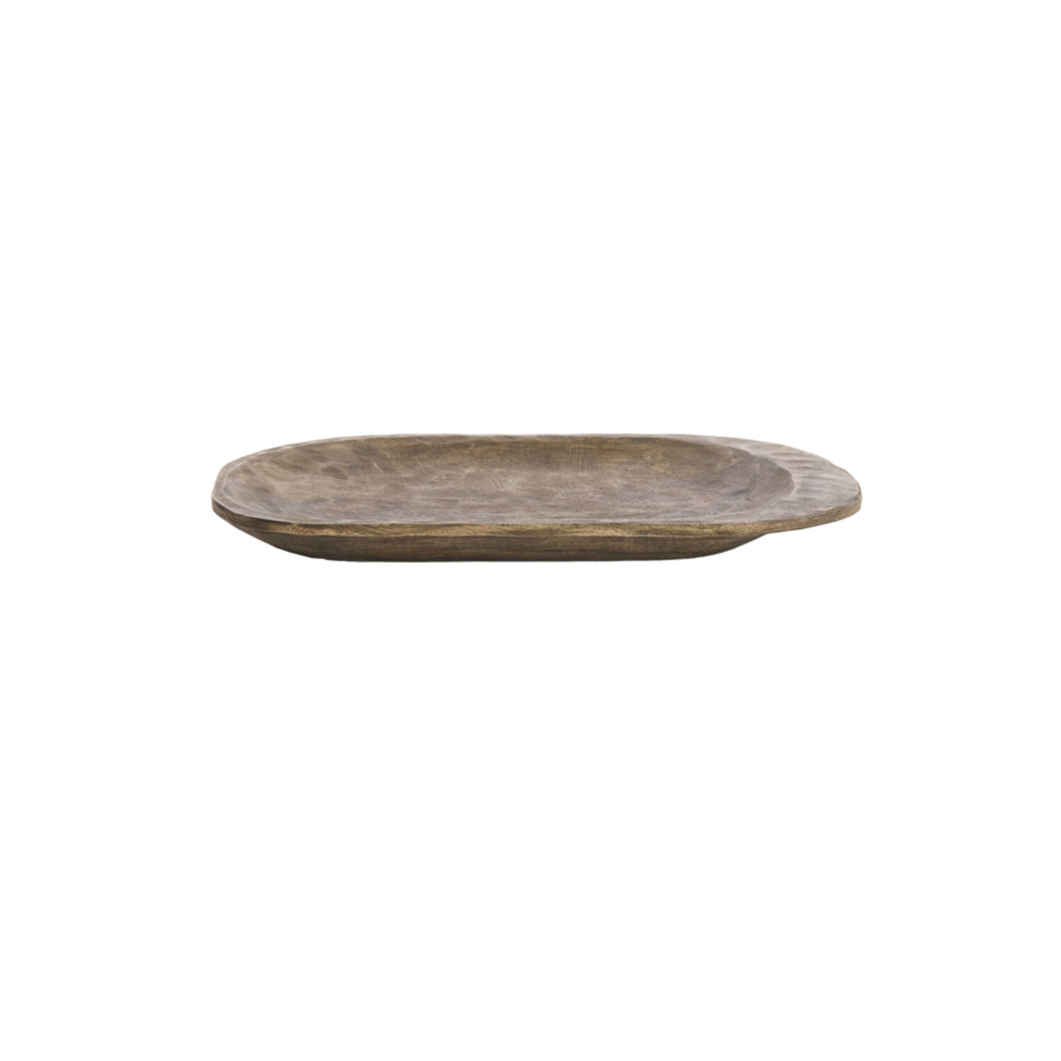 Dish 48x27x4 cm RAPLA mango wood antique brown