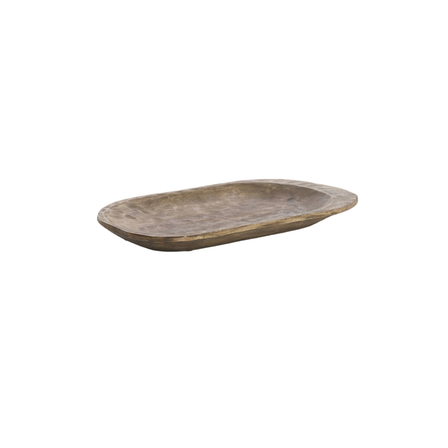 Dish 48x27x4 cm RAPLA mango wood antique brown