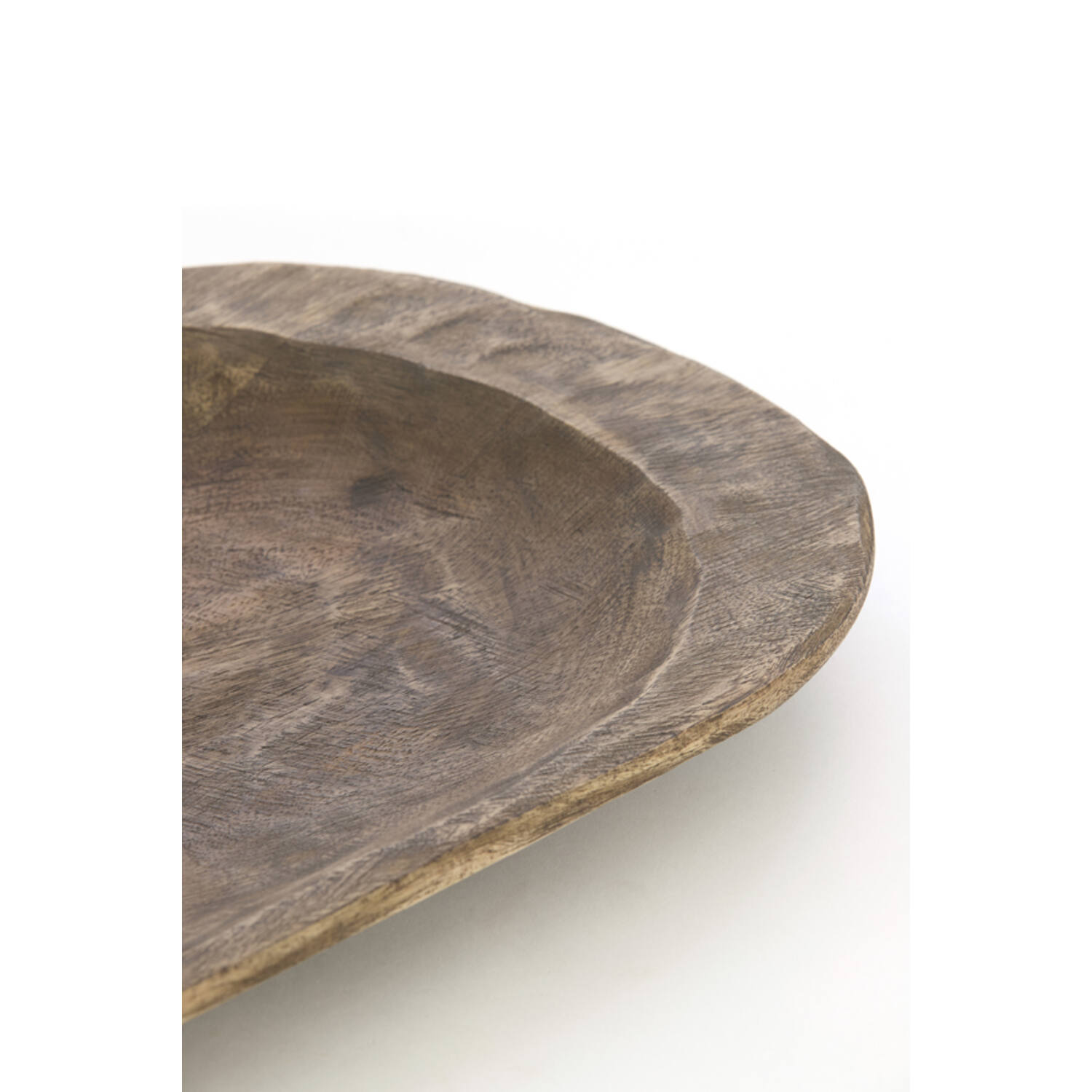 Dish 48x27x4 cm RAPLA mango wood antique brown