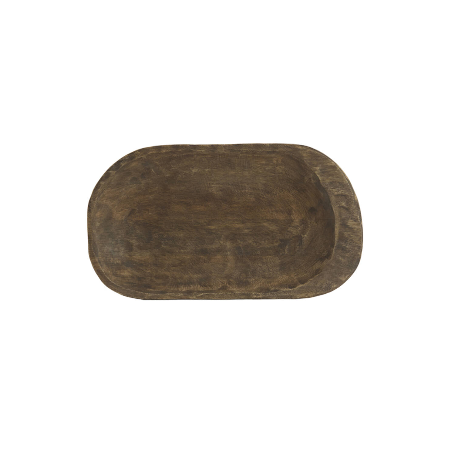 Dish 48x27x4 cm RAPLA mango wood antique brown