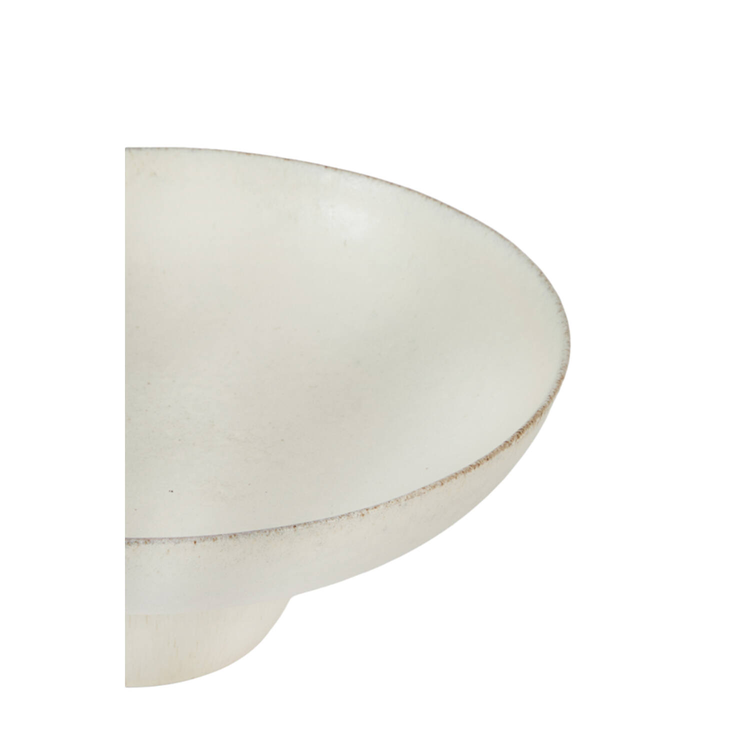 Dish on base Ø34x13,5 cm GOLANI ceramics cream