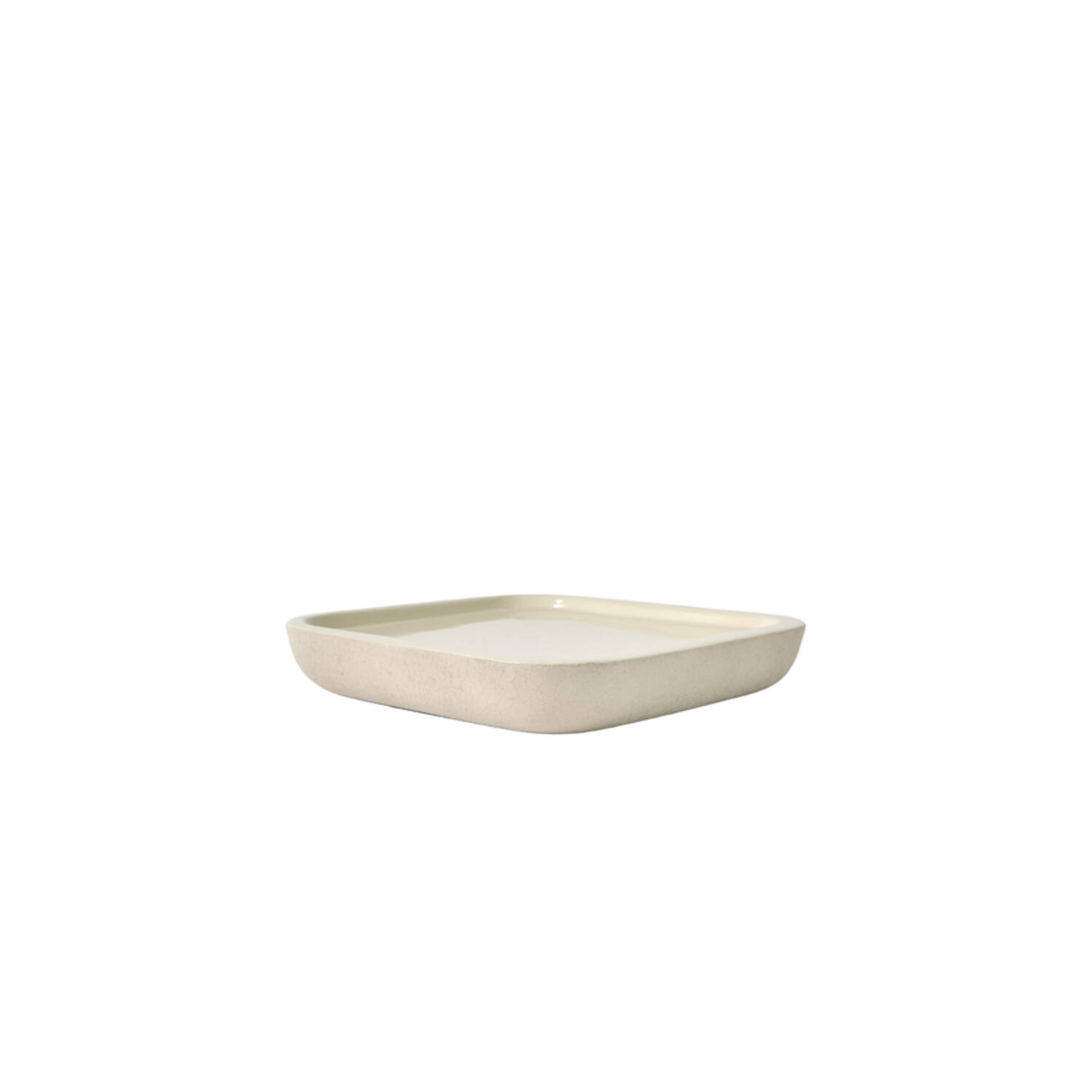 Dish 30x30x5 cm VITCH shiny cream+matt cream