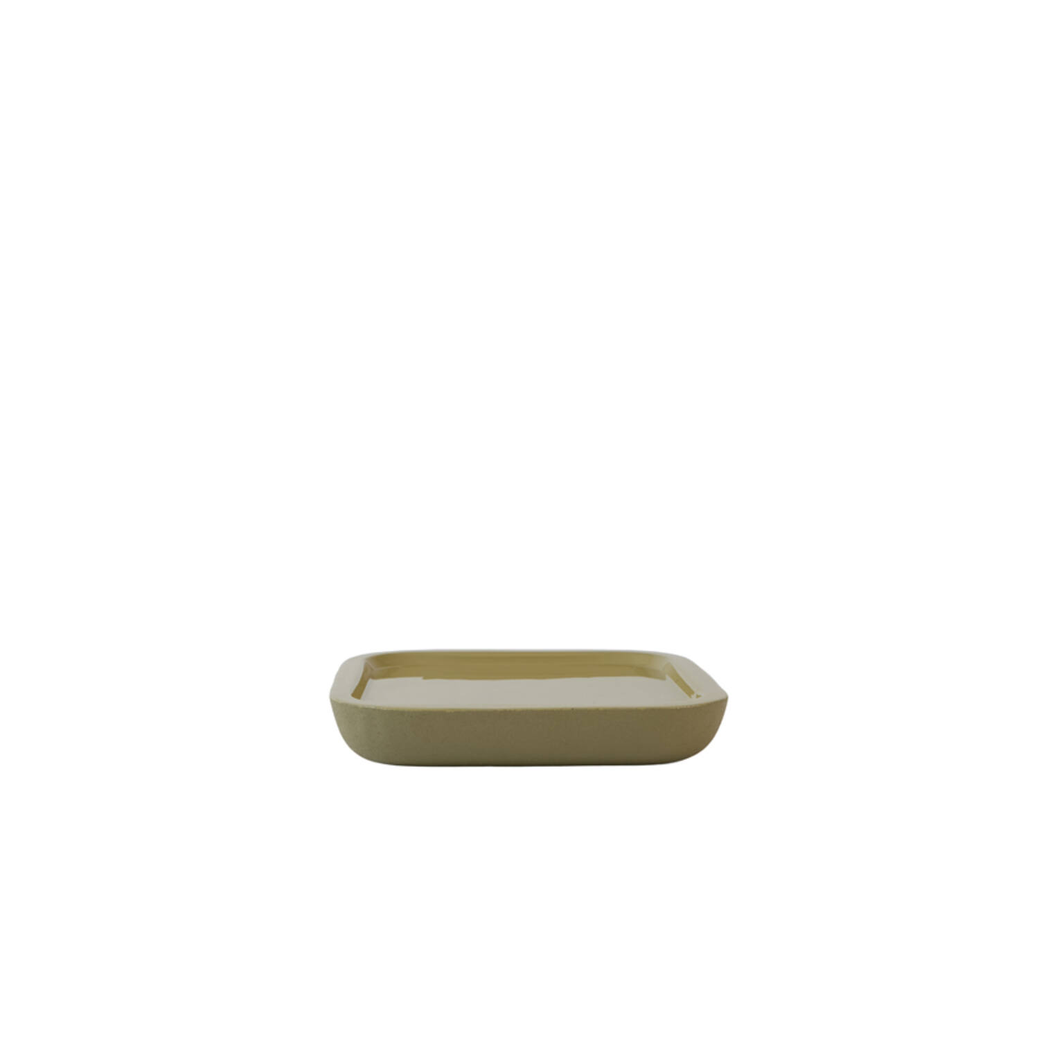 Dish 30x30x5 cm VITCH shiny olive green+matt olive green