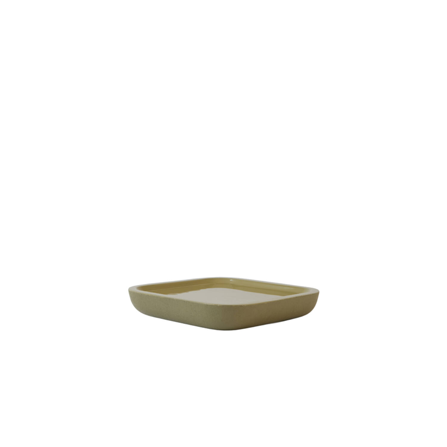 Dish 30x30x5 cm VITCH shiny olive green+matt olive green