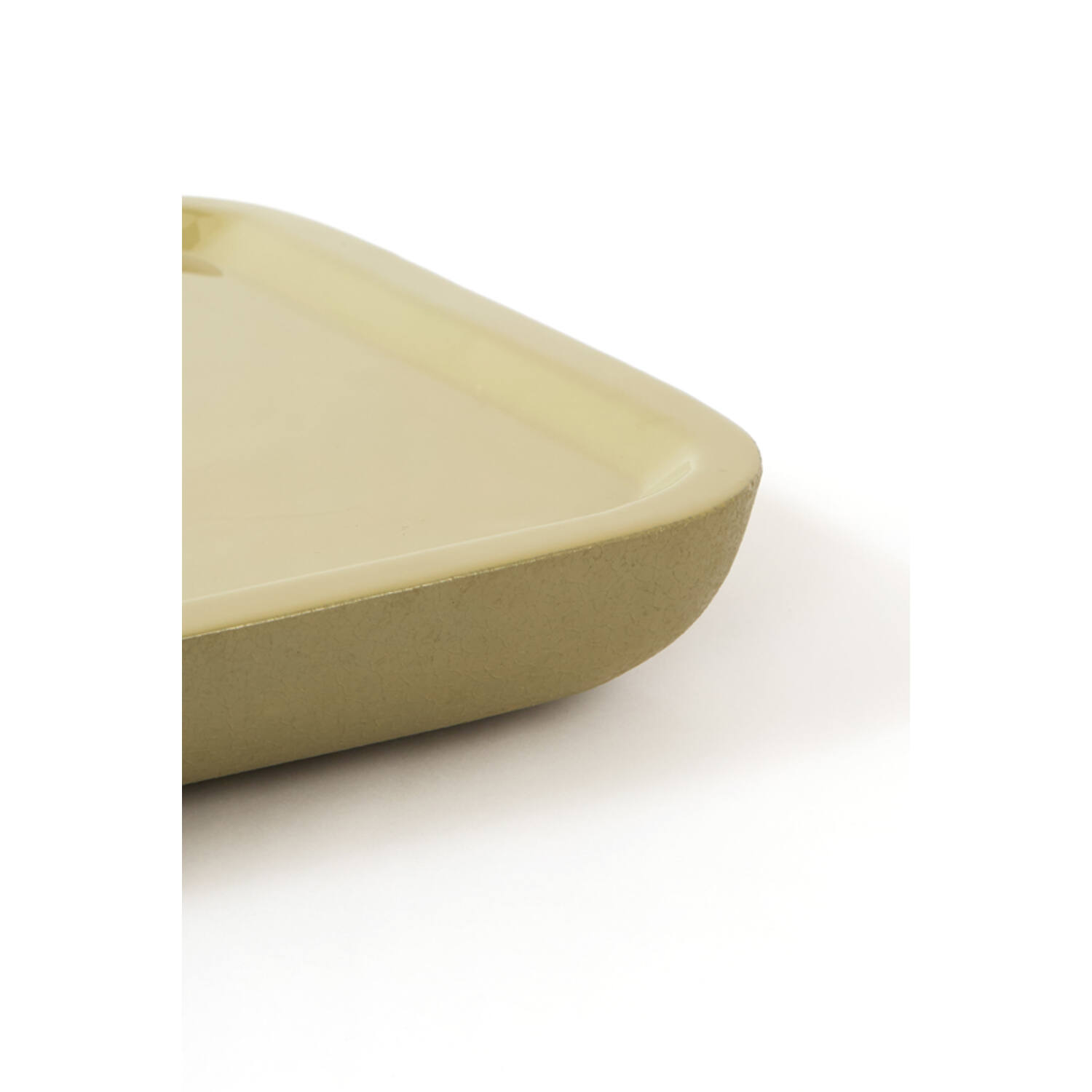 Dish 30x30x5 cm VITCH shiny olive green+matt olive green