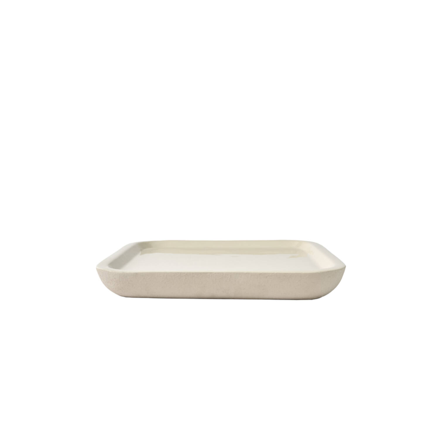 Dish 38x38x5 cm VITCH shiny cream+matt cream