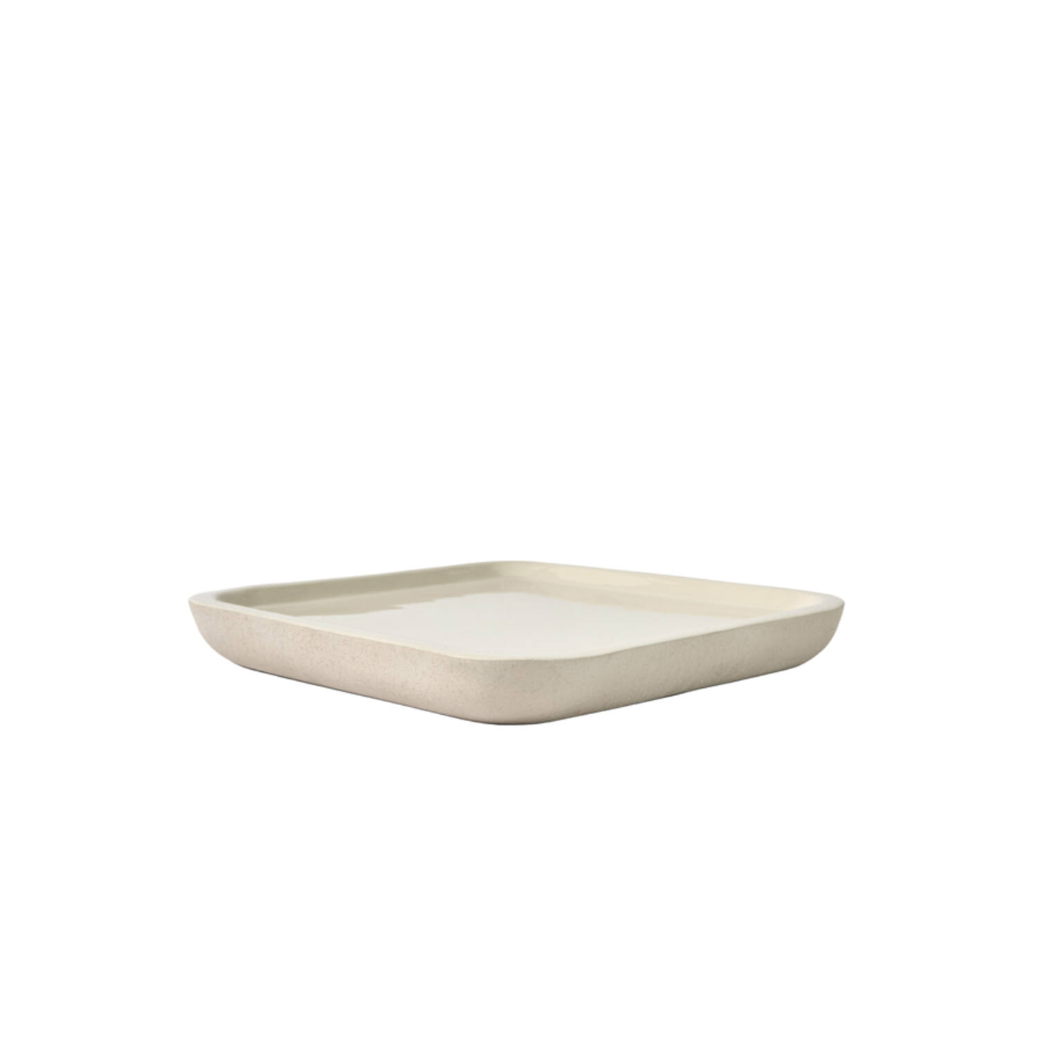 Dish 38x38x5 cm VITCH shiny cream+matt cream