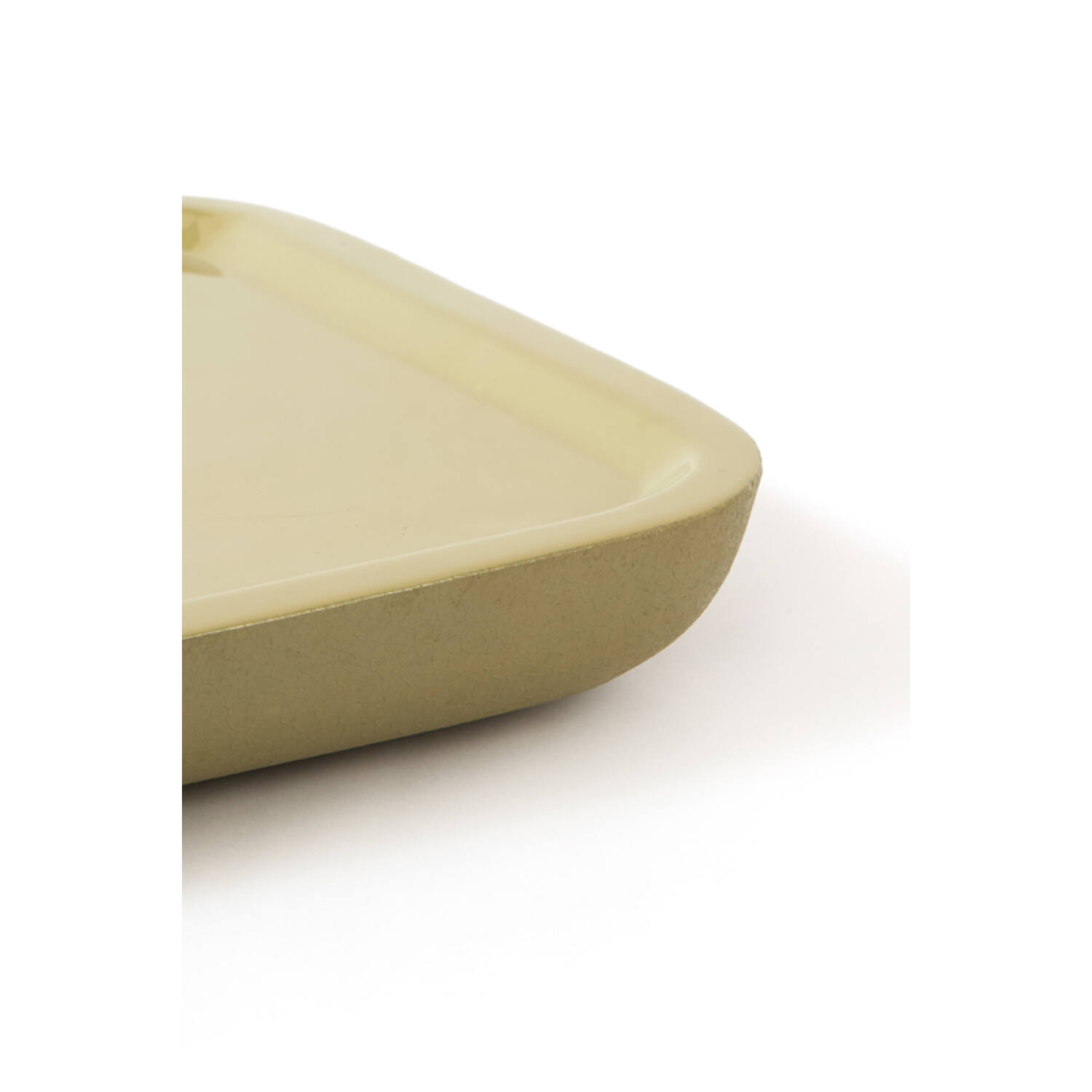 Dish 38x38x5 cm VITCH shiny olive green+matt olive green