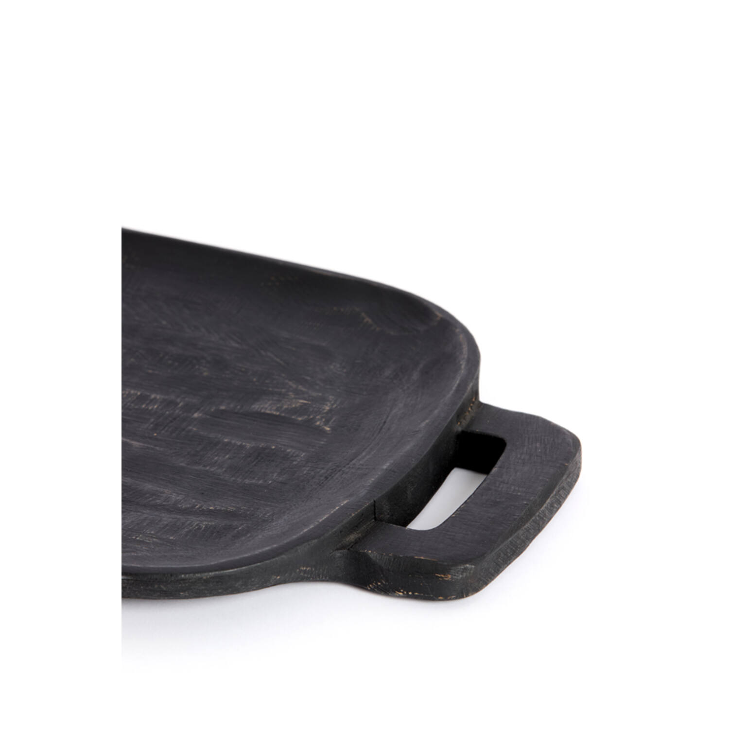 Snijplank 38x22x3 cm IRSINA mango hout zwart