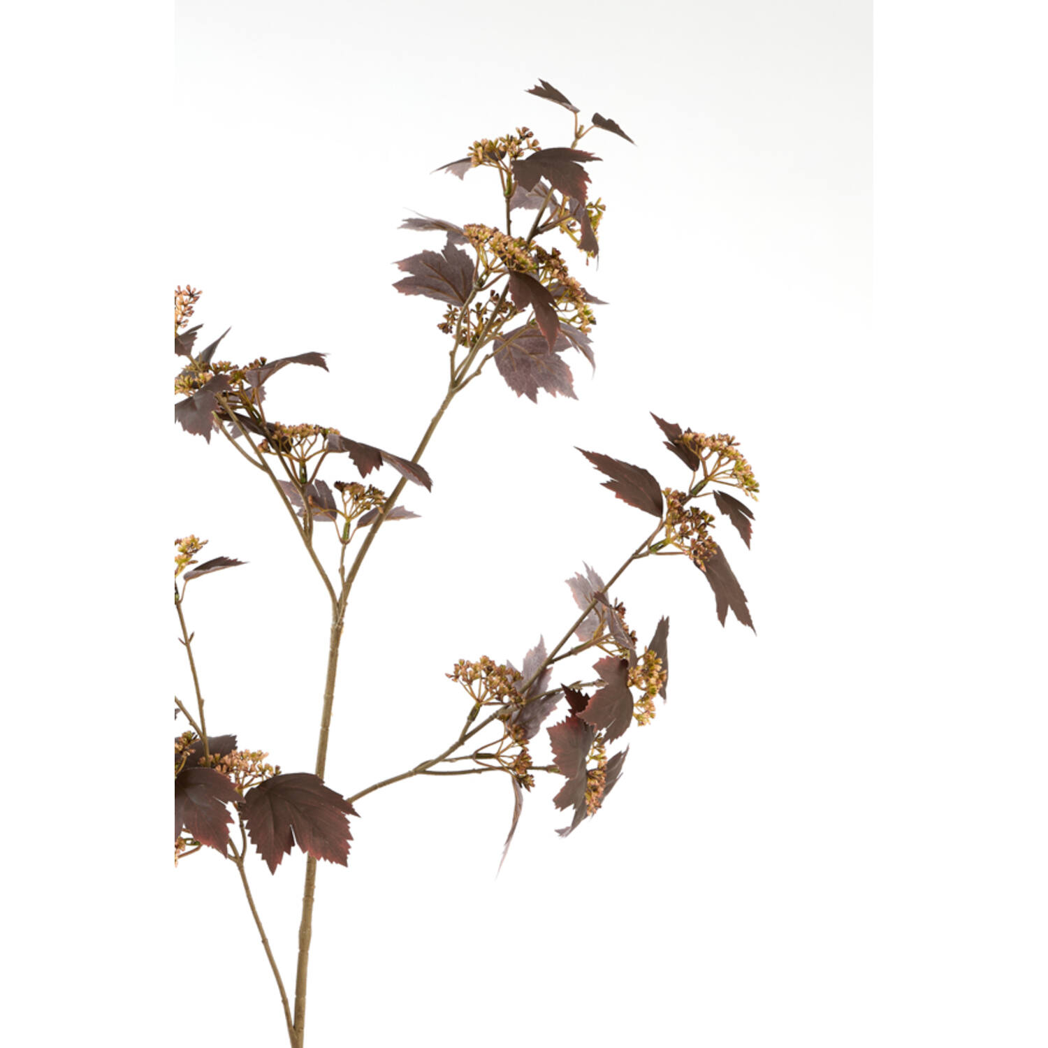 Artificial flower 20x10x110 cm MAPLE burgundy-dark brown