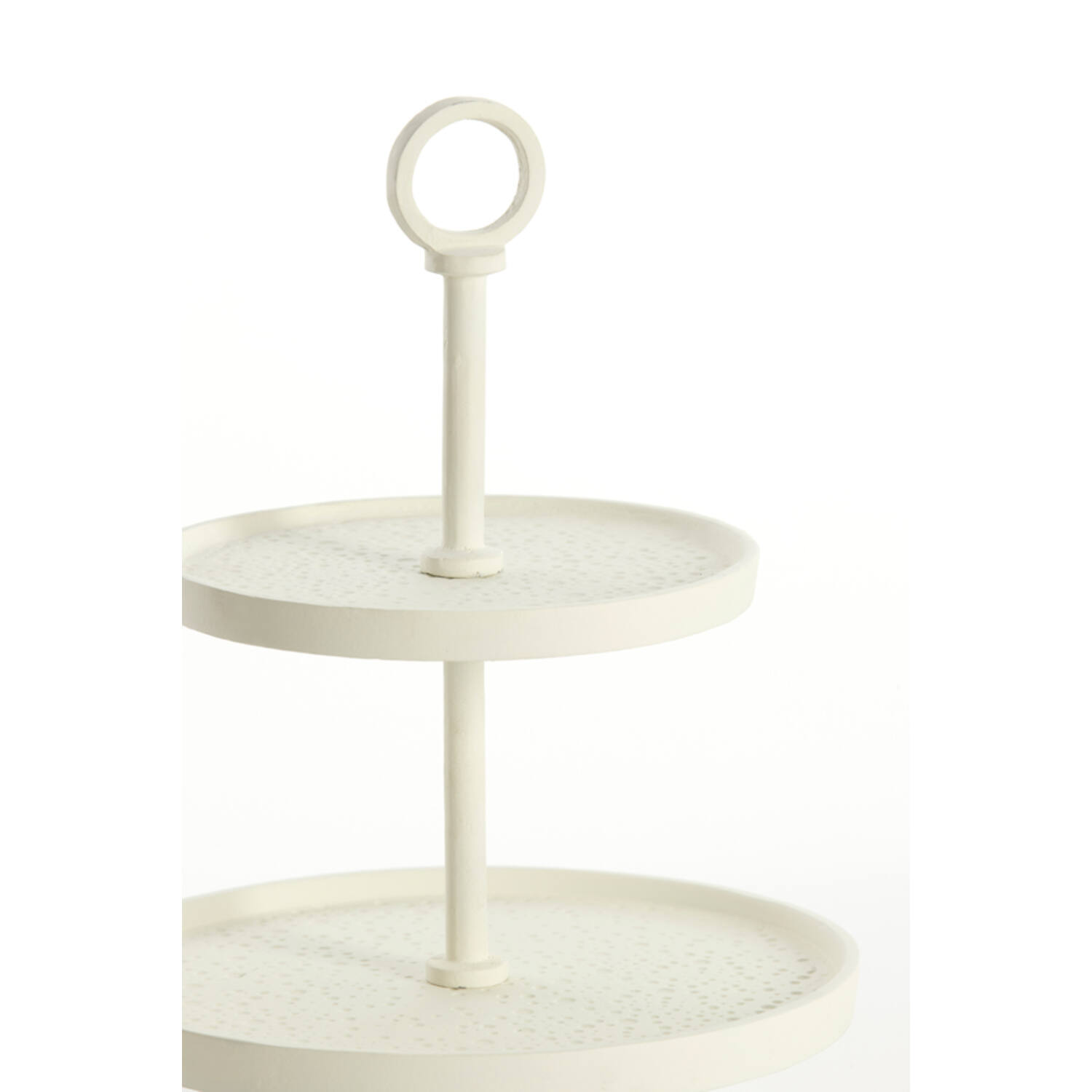 Etagere 3 laags Ø32x48 cm LUTEK crème