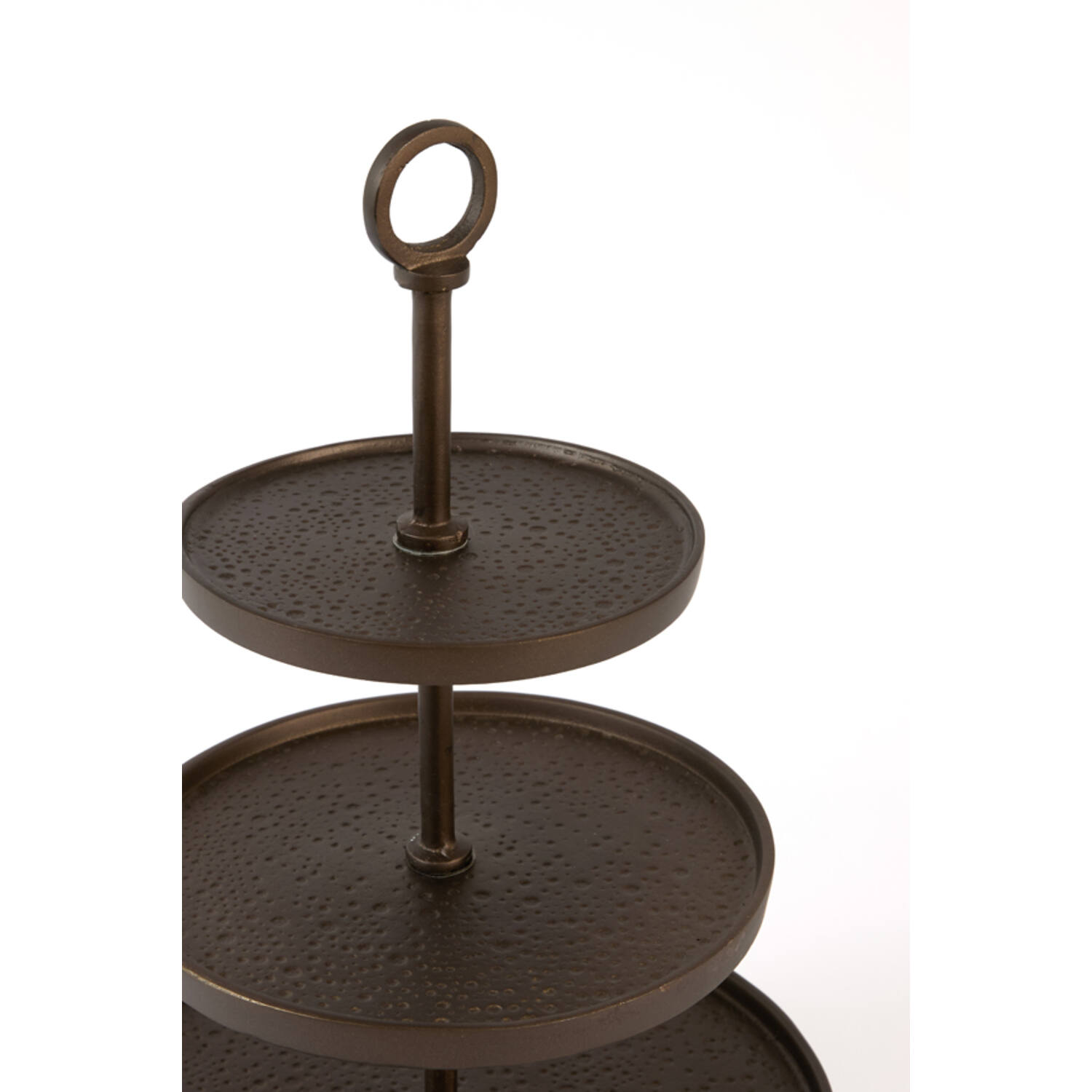 Stand 3 layers Ø32x48 cm LUTEK matt brown-bronze