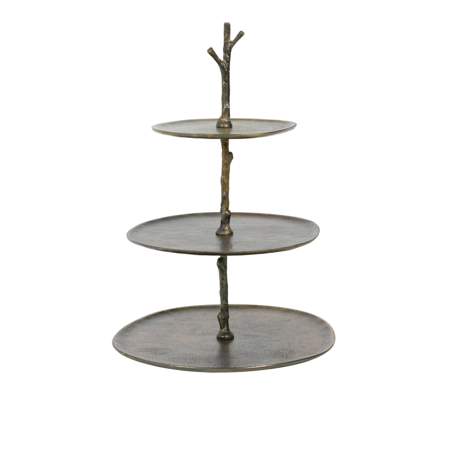 Stand 3 layers 35x31x45 cm TRESA antique bronze