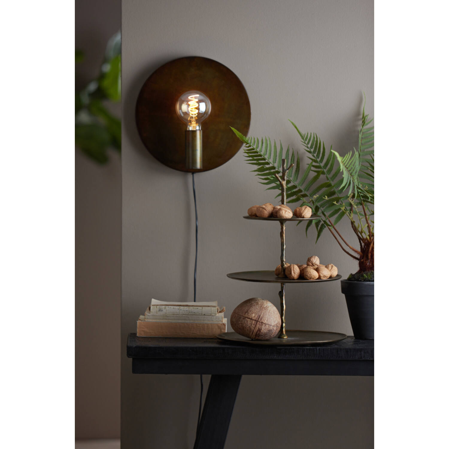 Stand 3 layers 35x31x45 cm TRESA antique bronze