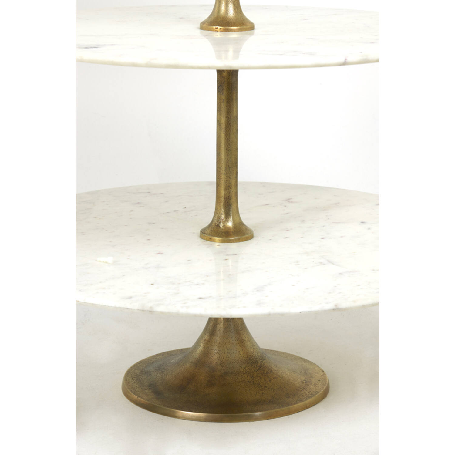 Etagere 5 laags Ø79x175 cm VERMENTINO marmer wit