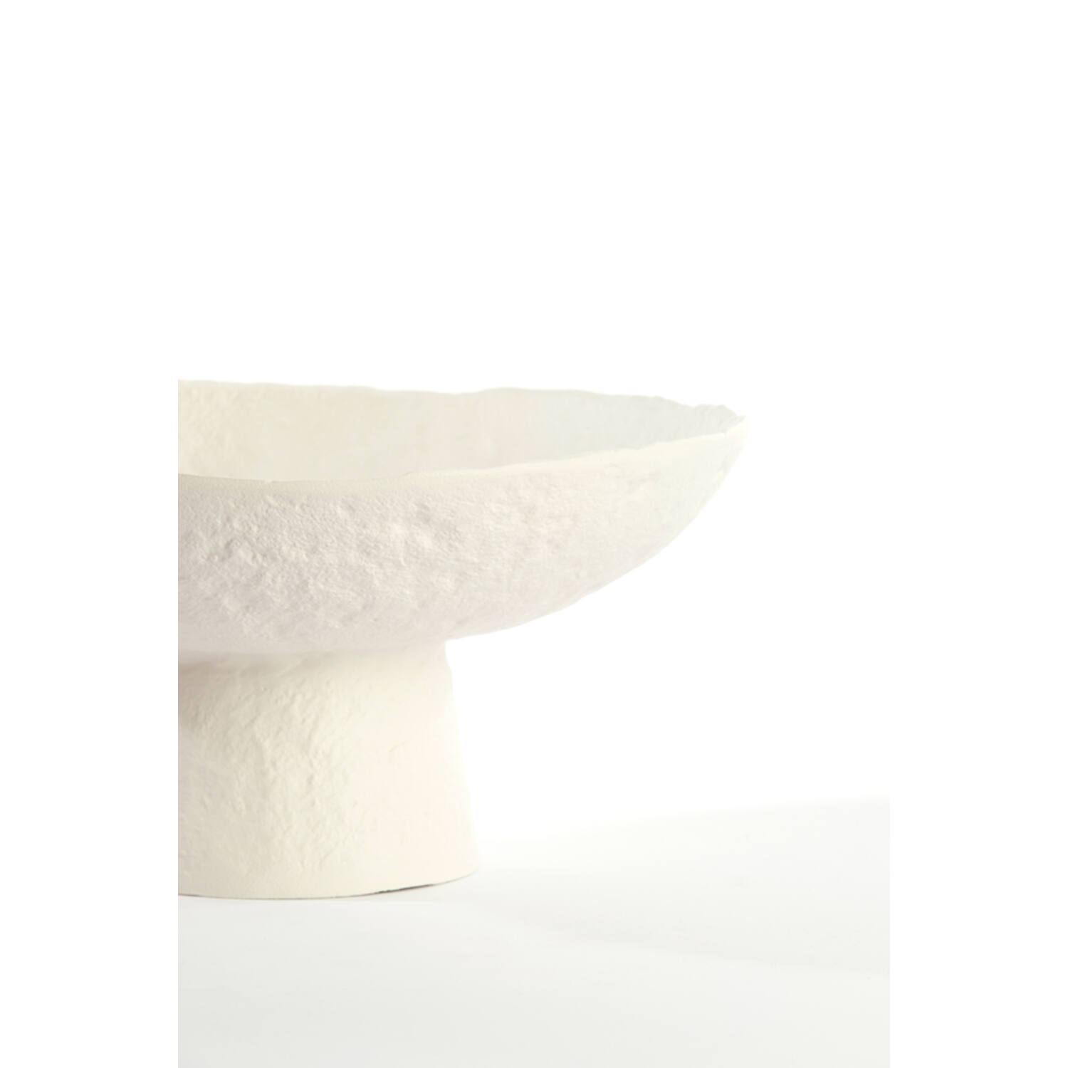 Bandeja a pie Ø31x15,5 cm OTA crema