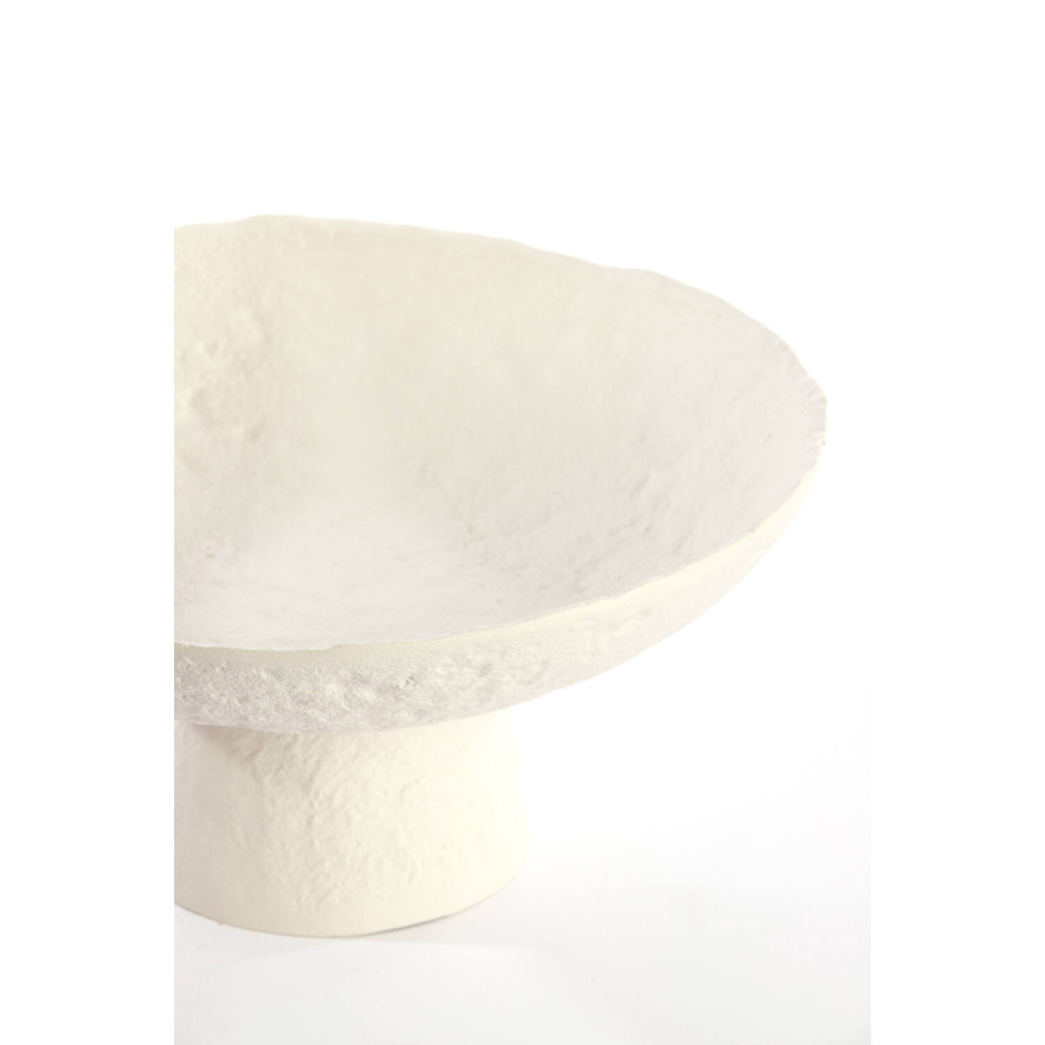 Bandeja a pie Ø31x15,5 cm OTA crema