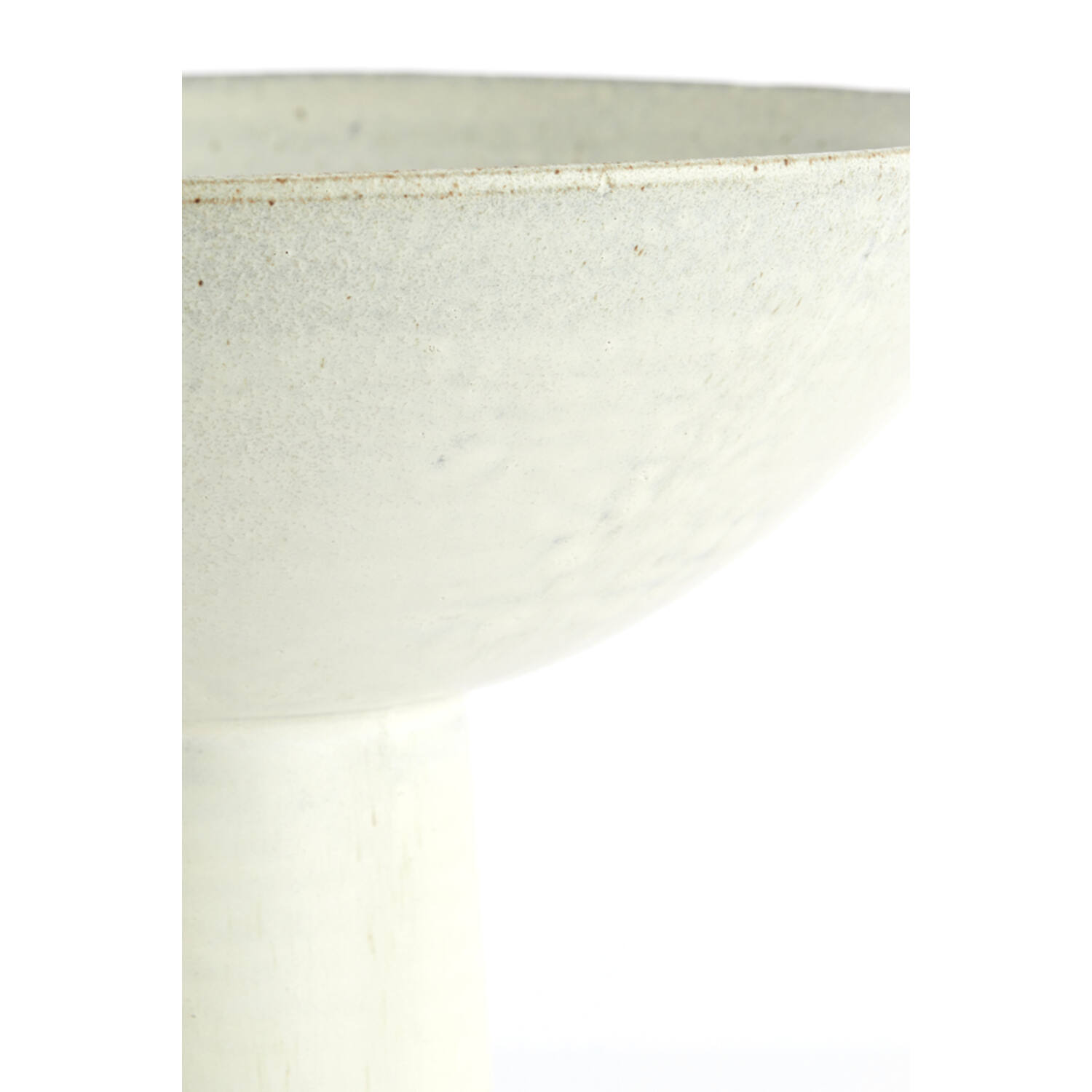 Dish on base Ø35,5x25,5 cm VASCO matt cream-sand