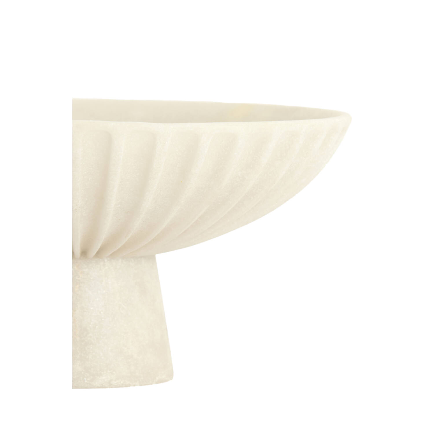 Dish on base Ø38x18 cm SHILA cream