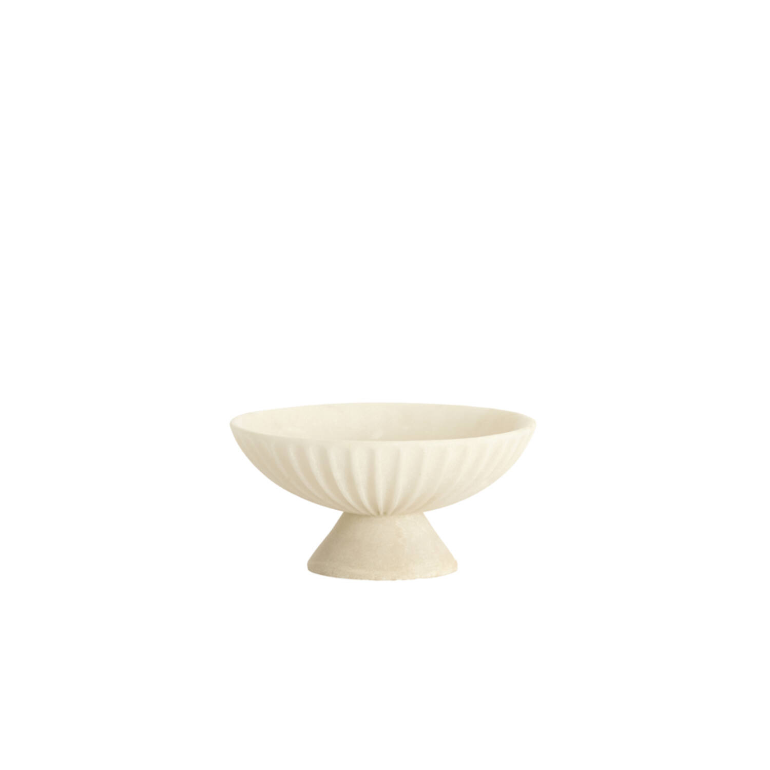 Dish on base Ø25x12 cm SHILA cream