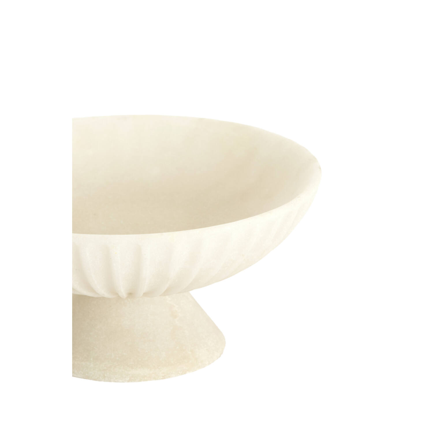 Dish on base Ø25x12 cm SHILA cream