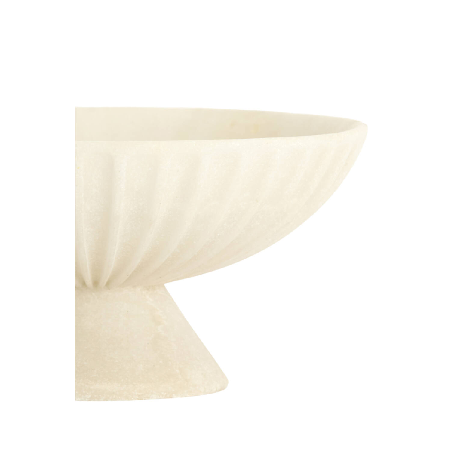 Dish on base Ø25x12 cm SHILA cream