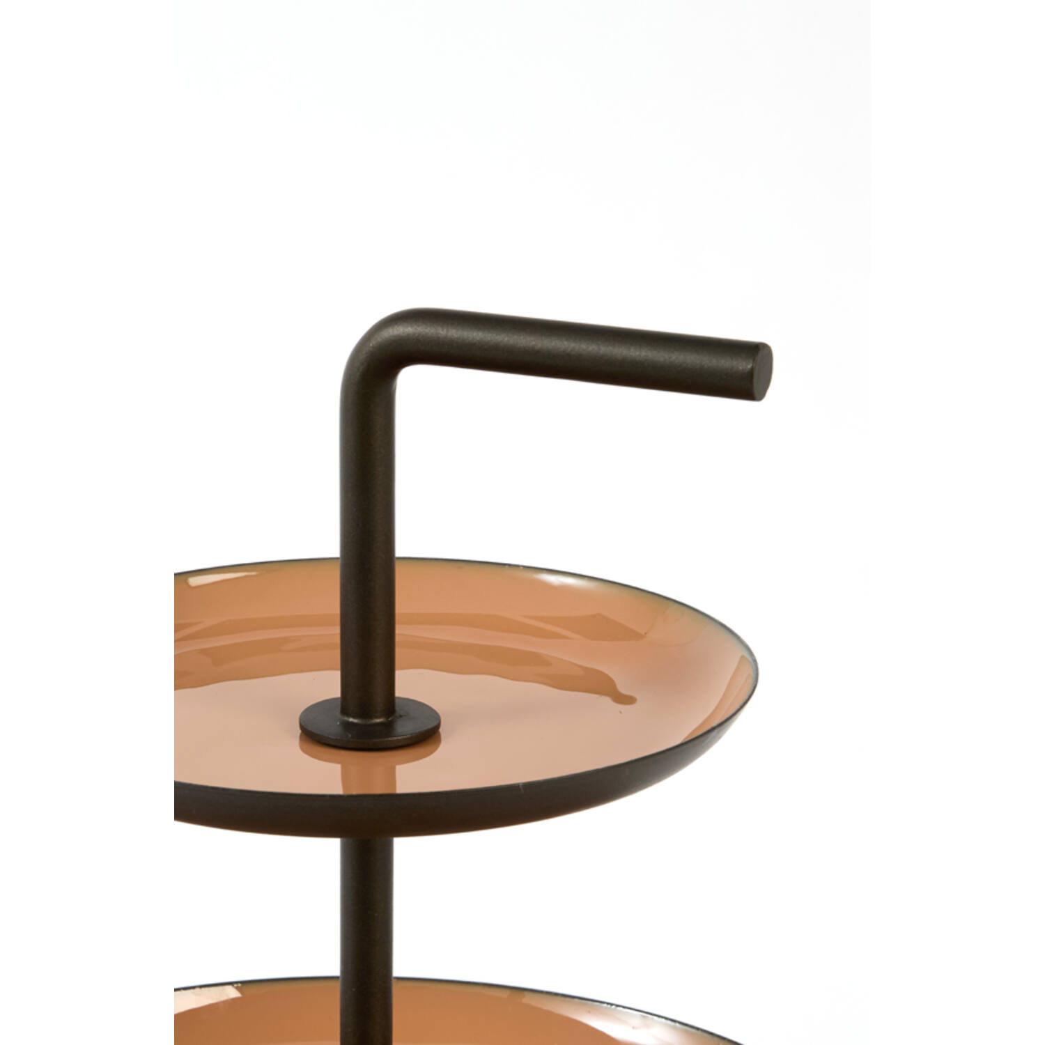 Stand 3 layers Ø29x43 cm RADEBI shiny terra+matt brown-bronz