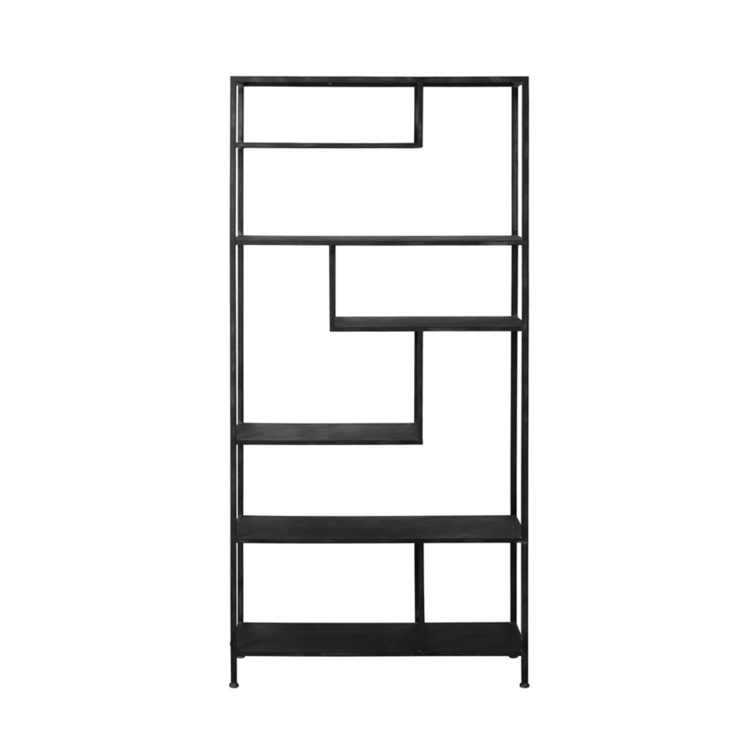 Kast open 100x35x213 cm YLAYA antiek zwart