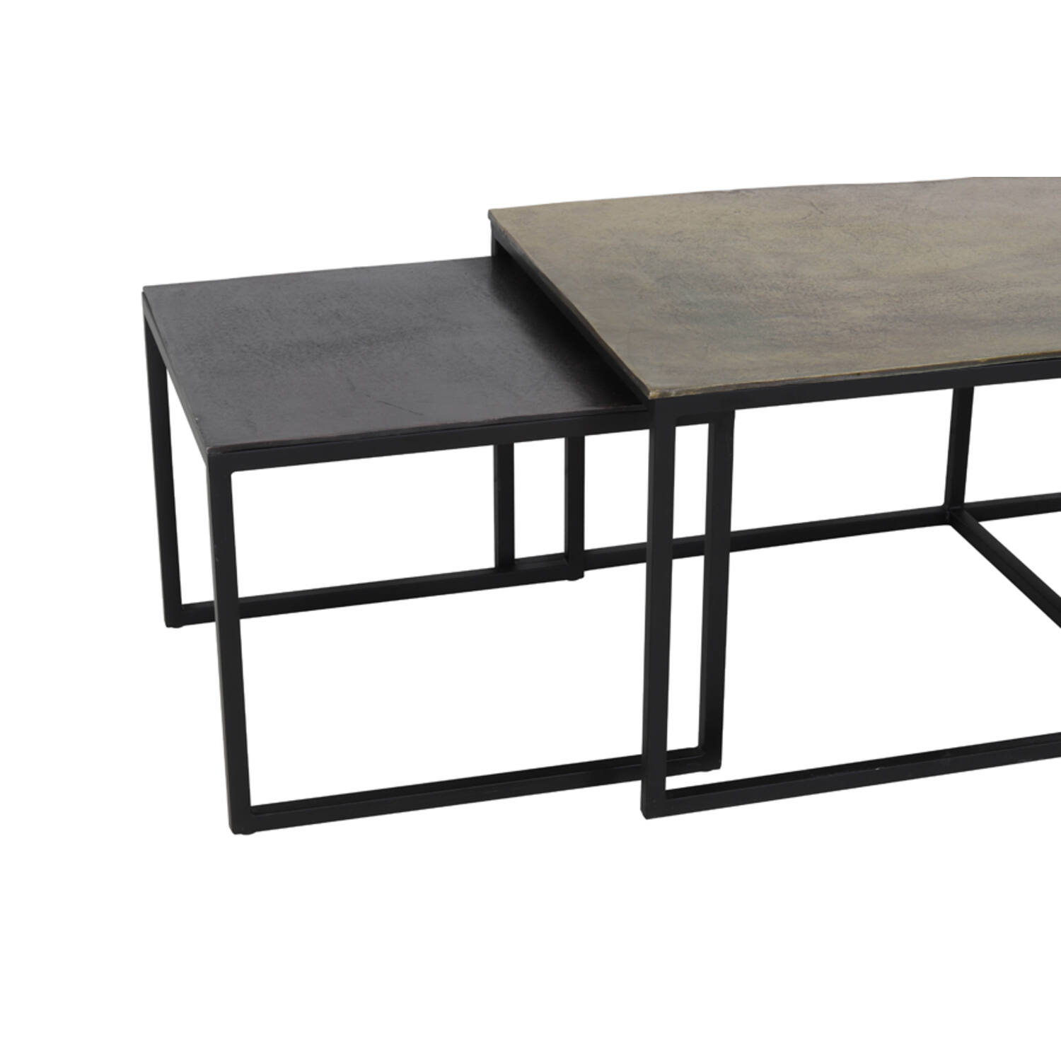 Salontafel S/3 max 120x60x45 cm KUMALU antiek brons