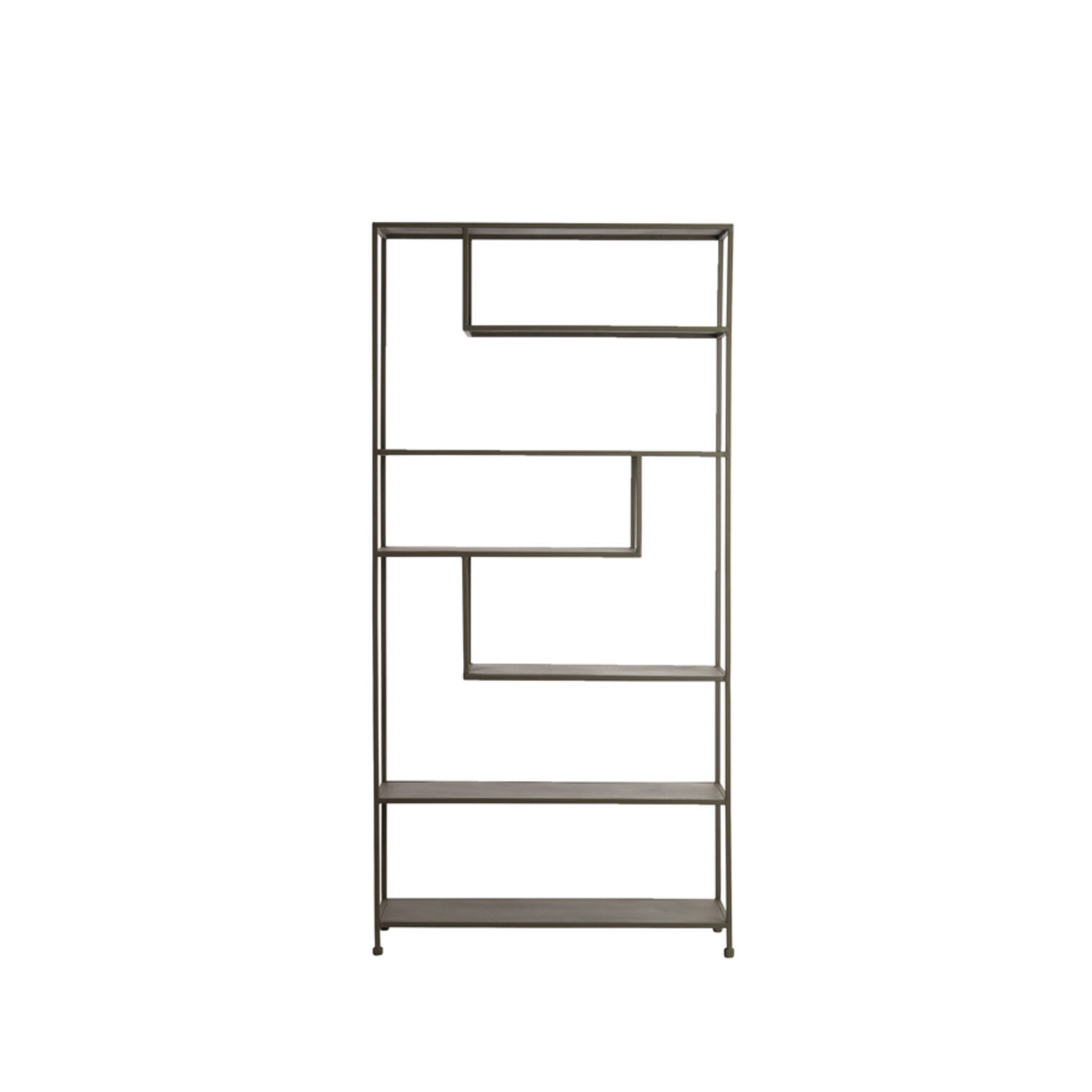Cabinet open 100x35x203 cm YLAYA matt brown