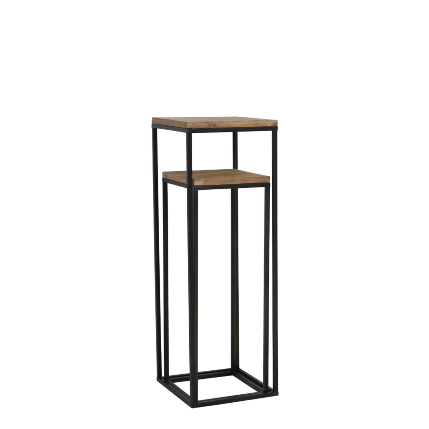 Zuil S/2 30x30x82,5+35x35x102 cm YARULA hout+zwart