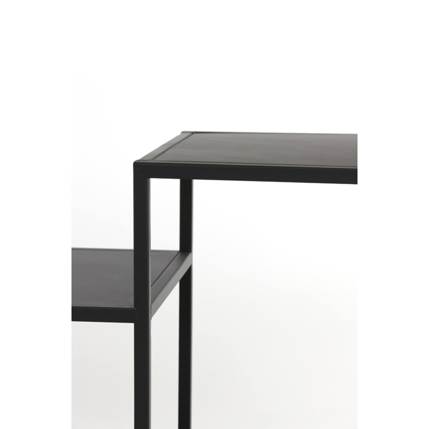 Cabinet open 101x36x200 cm YVANA matt black