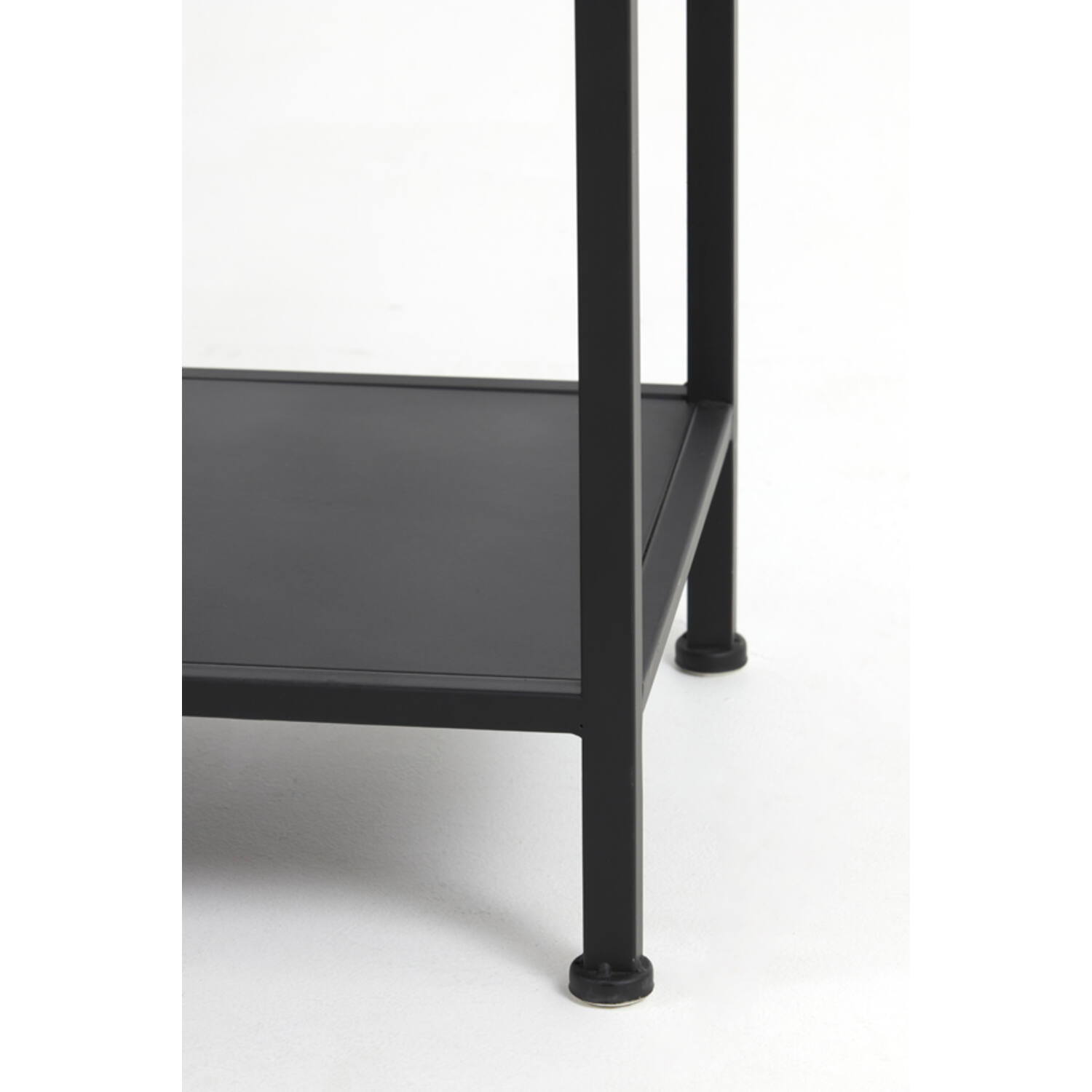 Cabinet open 101x36x200 cm YVANA matt black