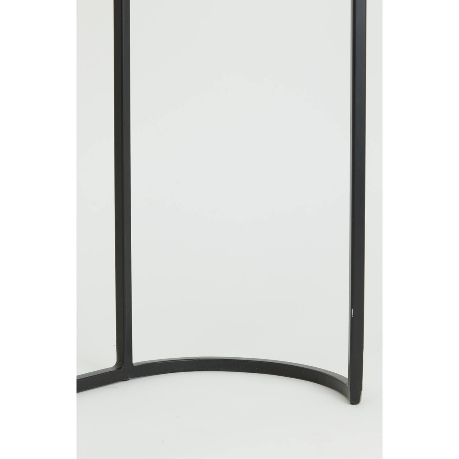 Bijzettafel S/2 max 53x26x53 cm BOCOV antiek lood-zwart