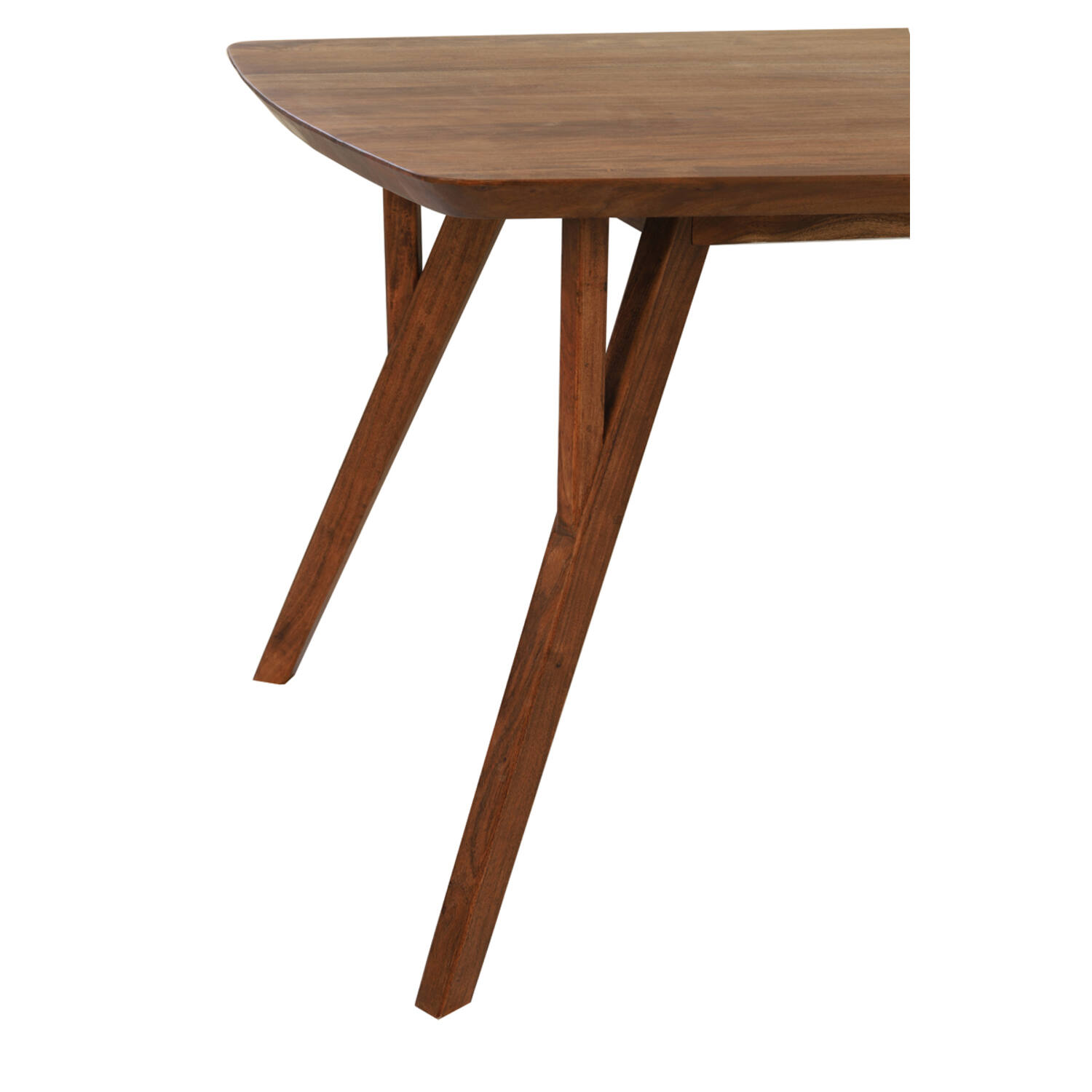 Dining table 220x100x76 cm QUENZA acacia wood brown