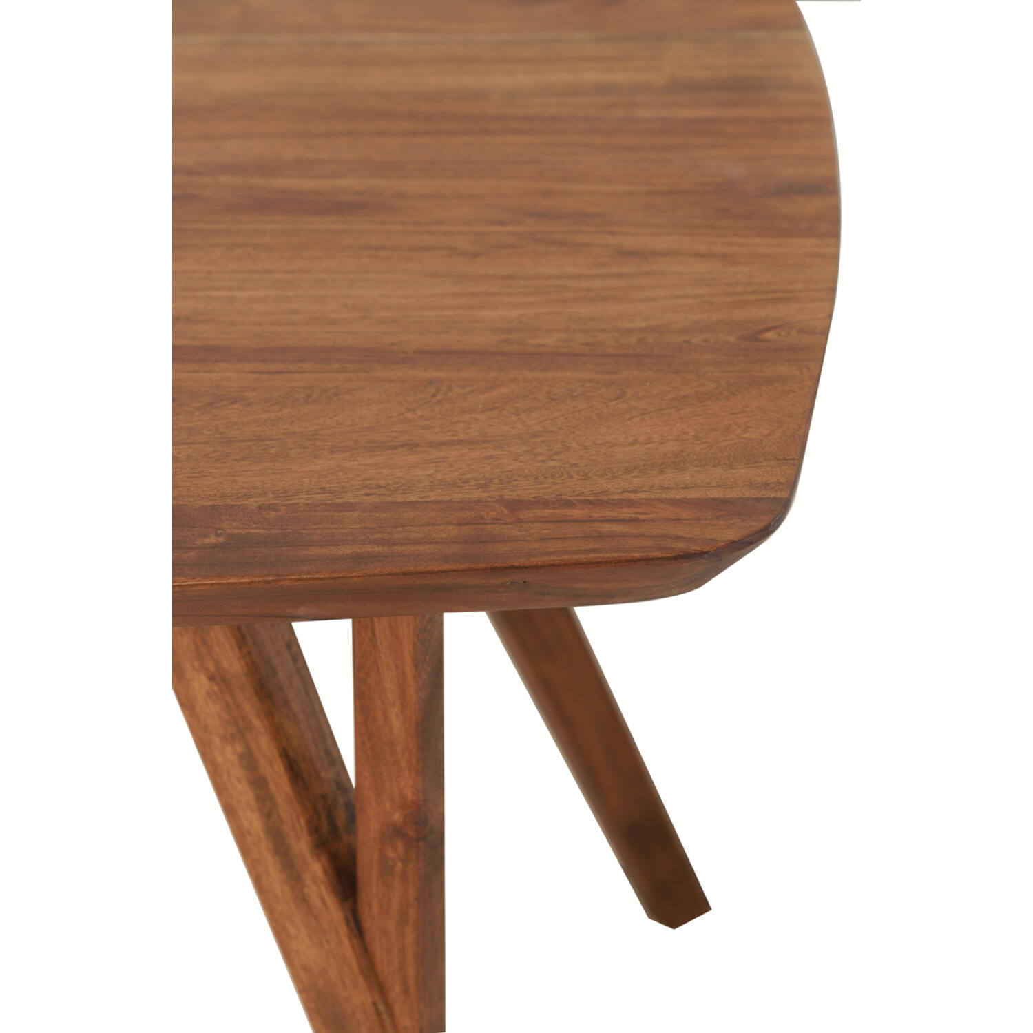 Dining table 220x100x76 cm QUENZA acacia wood brown