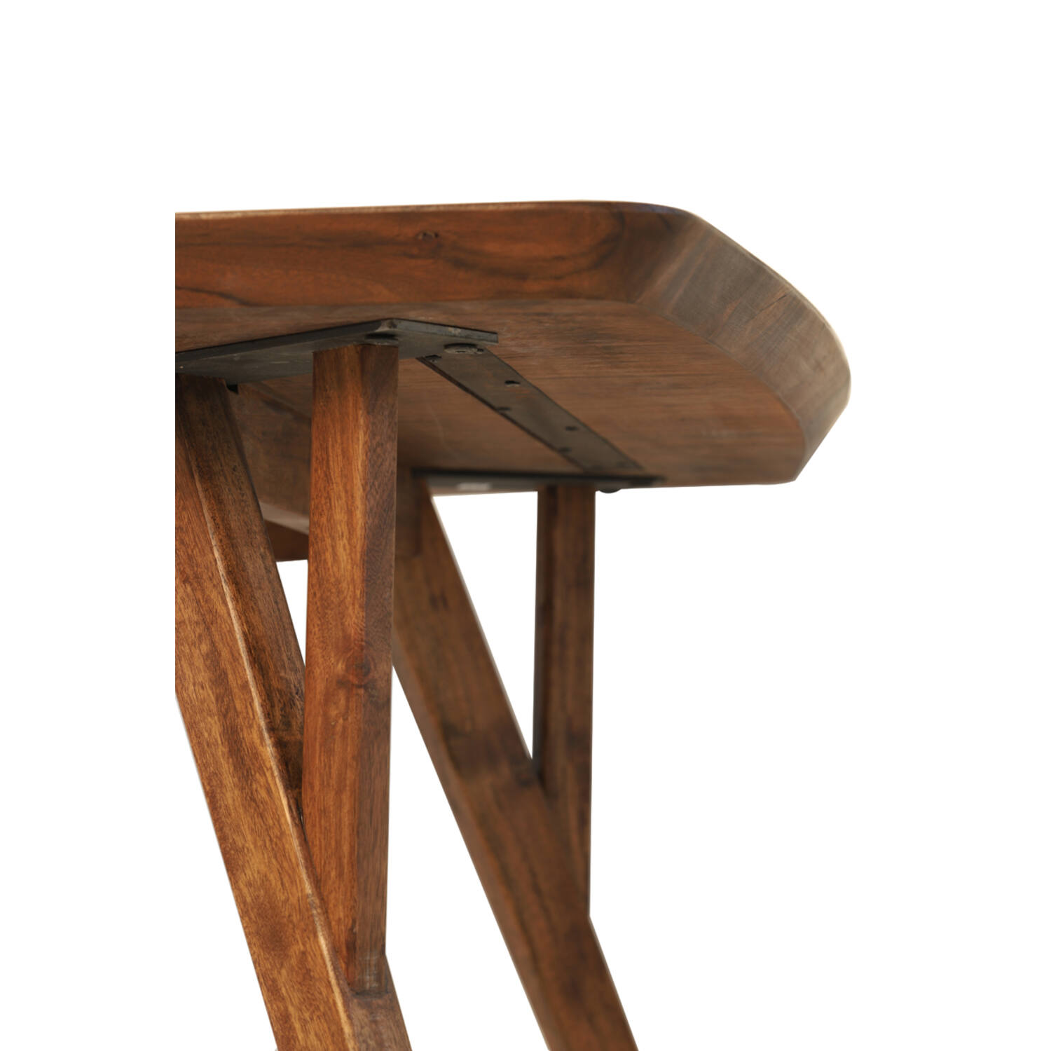 Dining table 220x100x76 cm QUENZA acacia wood brown