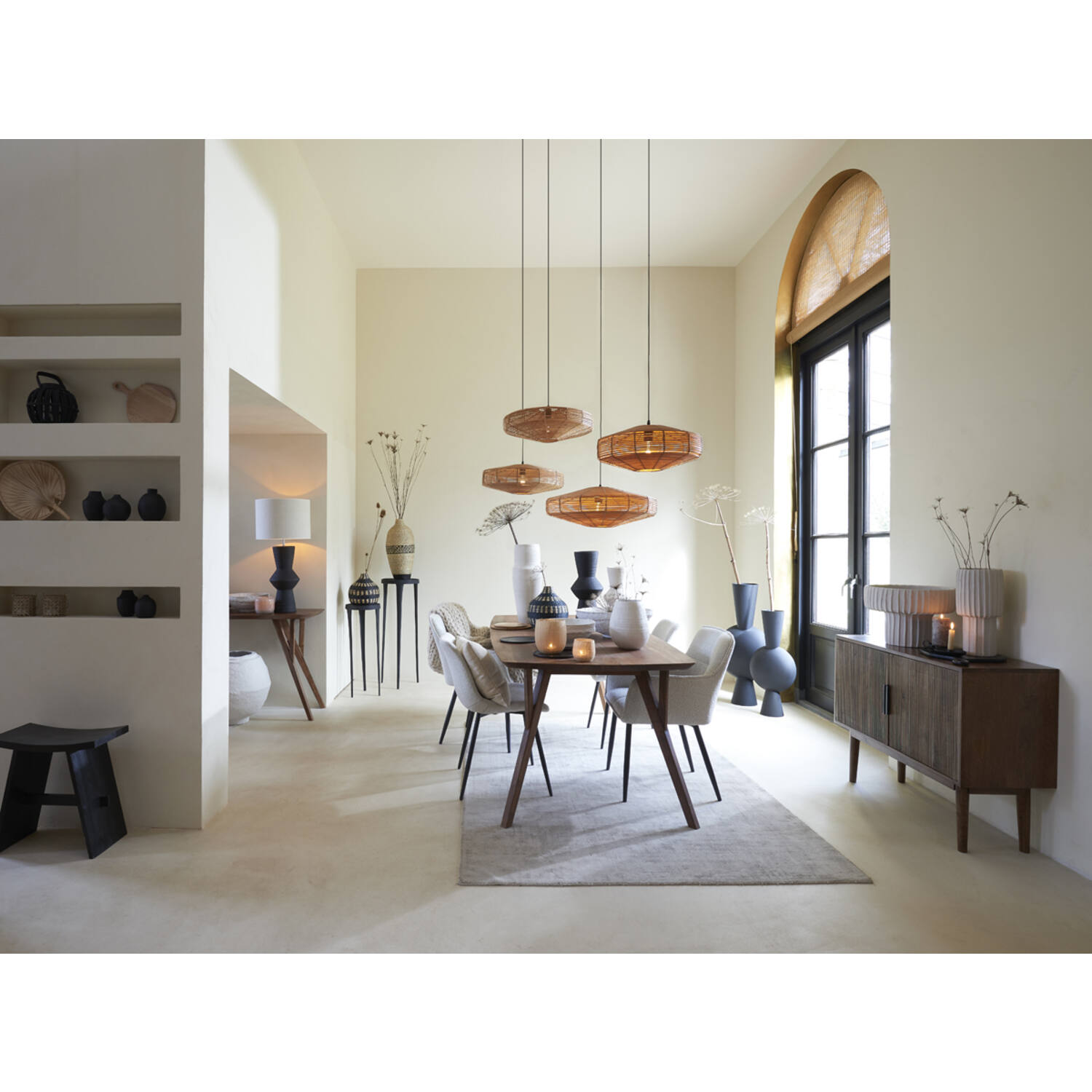 Dining table 220x100x76 cm QUENZA acacia wood brown