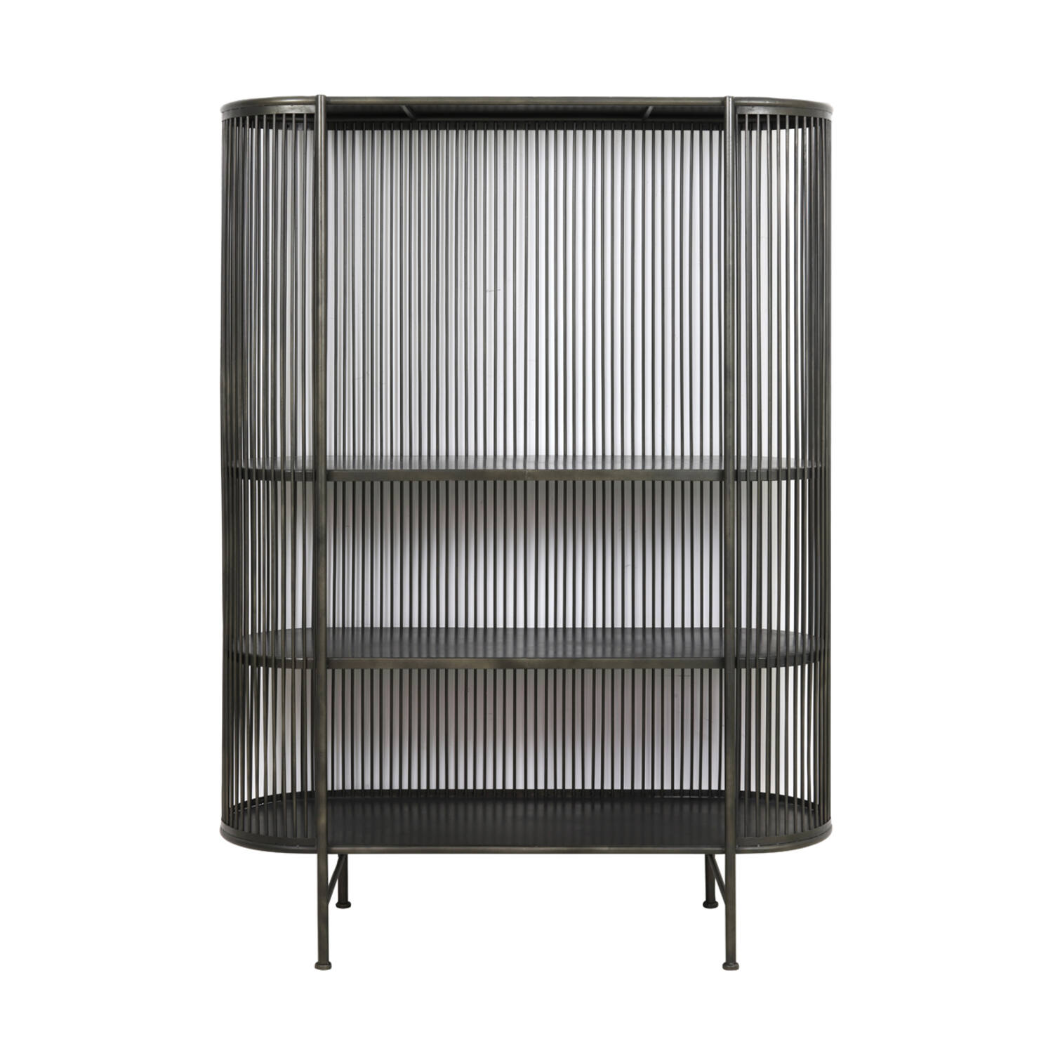 Cabinet open 119x40x161 cm YINTHE black