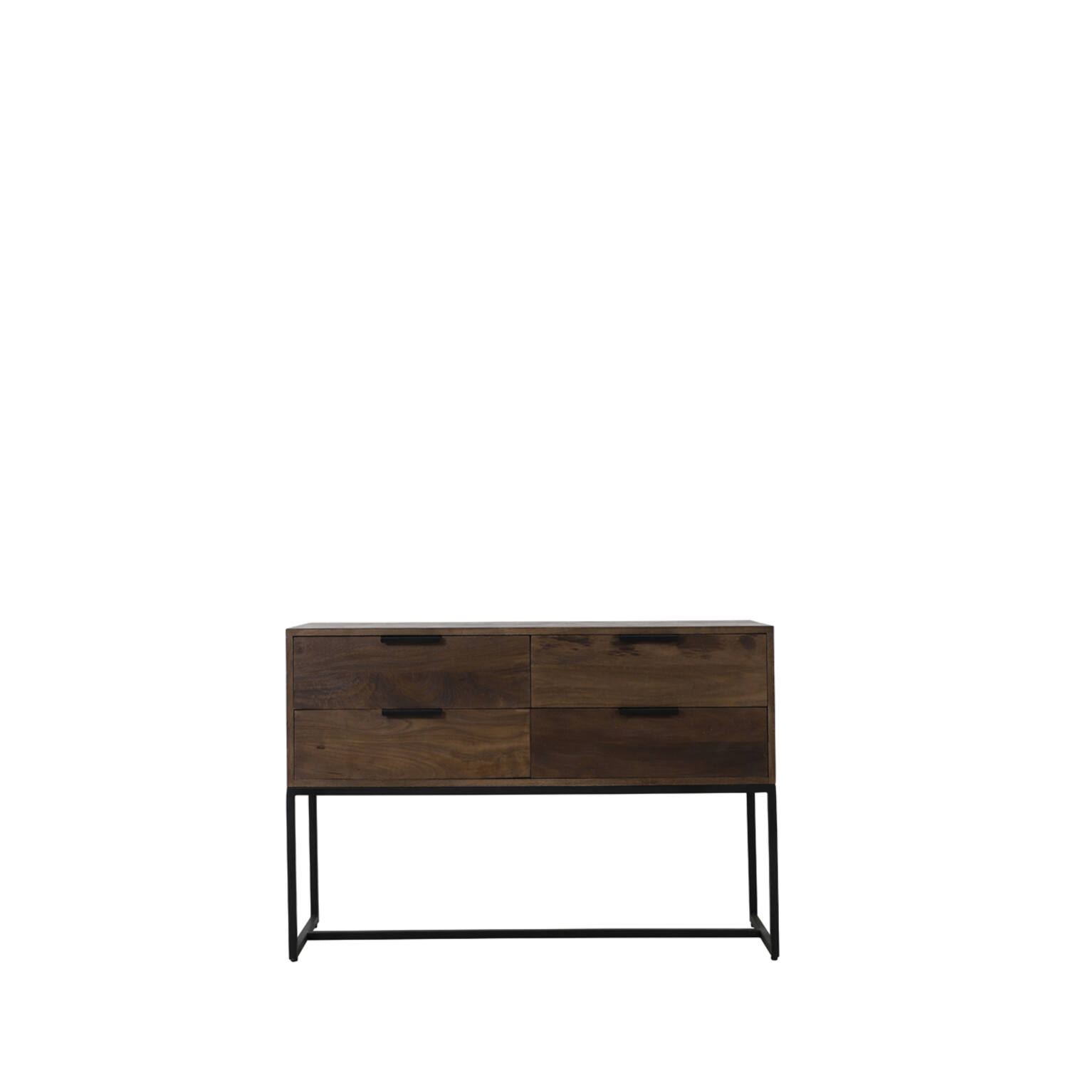 Side table 120x40x80 cm MEAVE hout mat donker bruin
