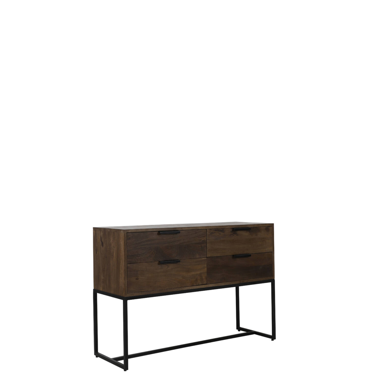 Side table 120x40x80 cm MEAVE hout mat donker bruin